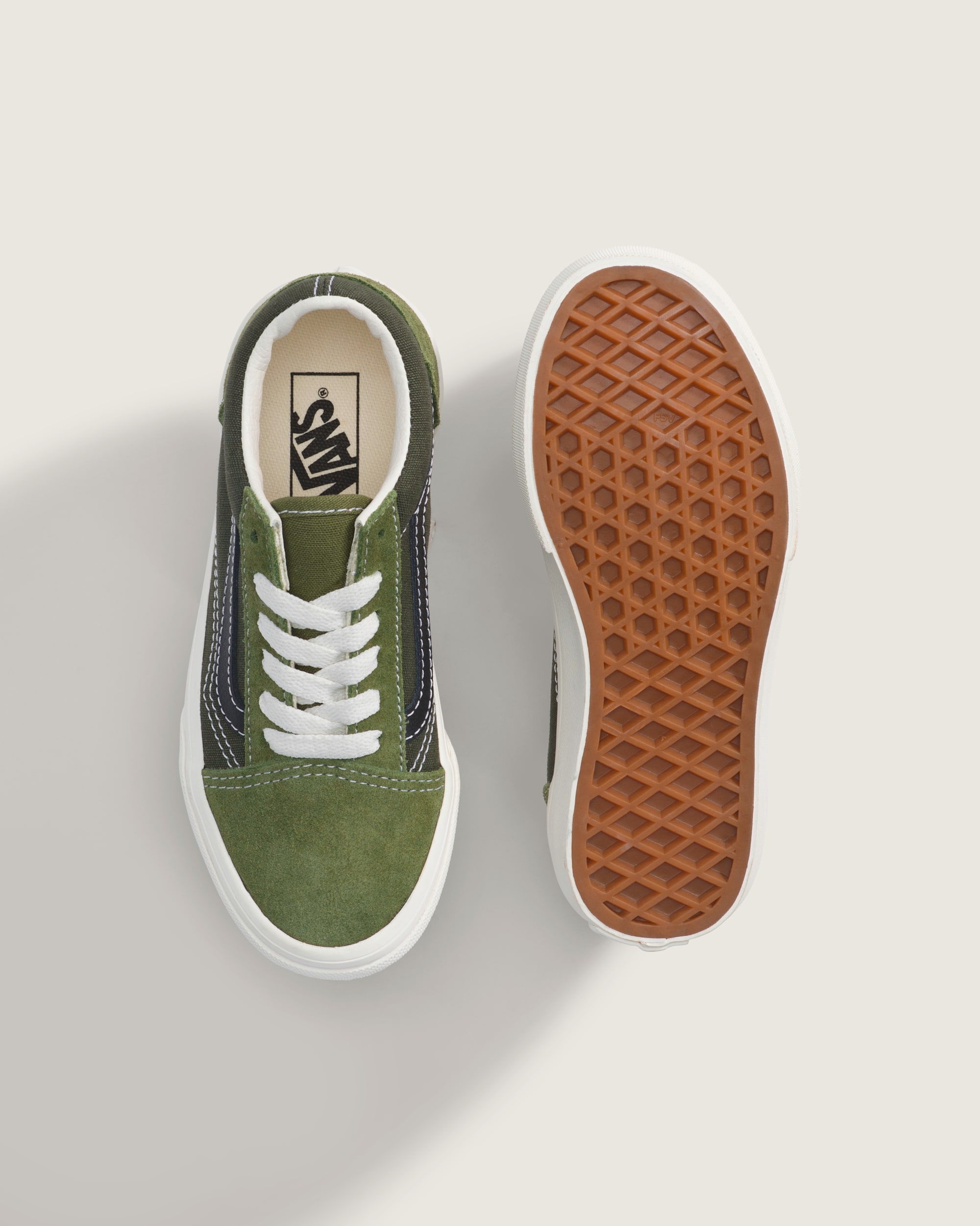 Little Kids Old Skool Shoe VANS Green Balsam ALT2