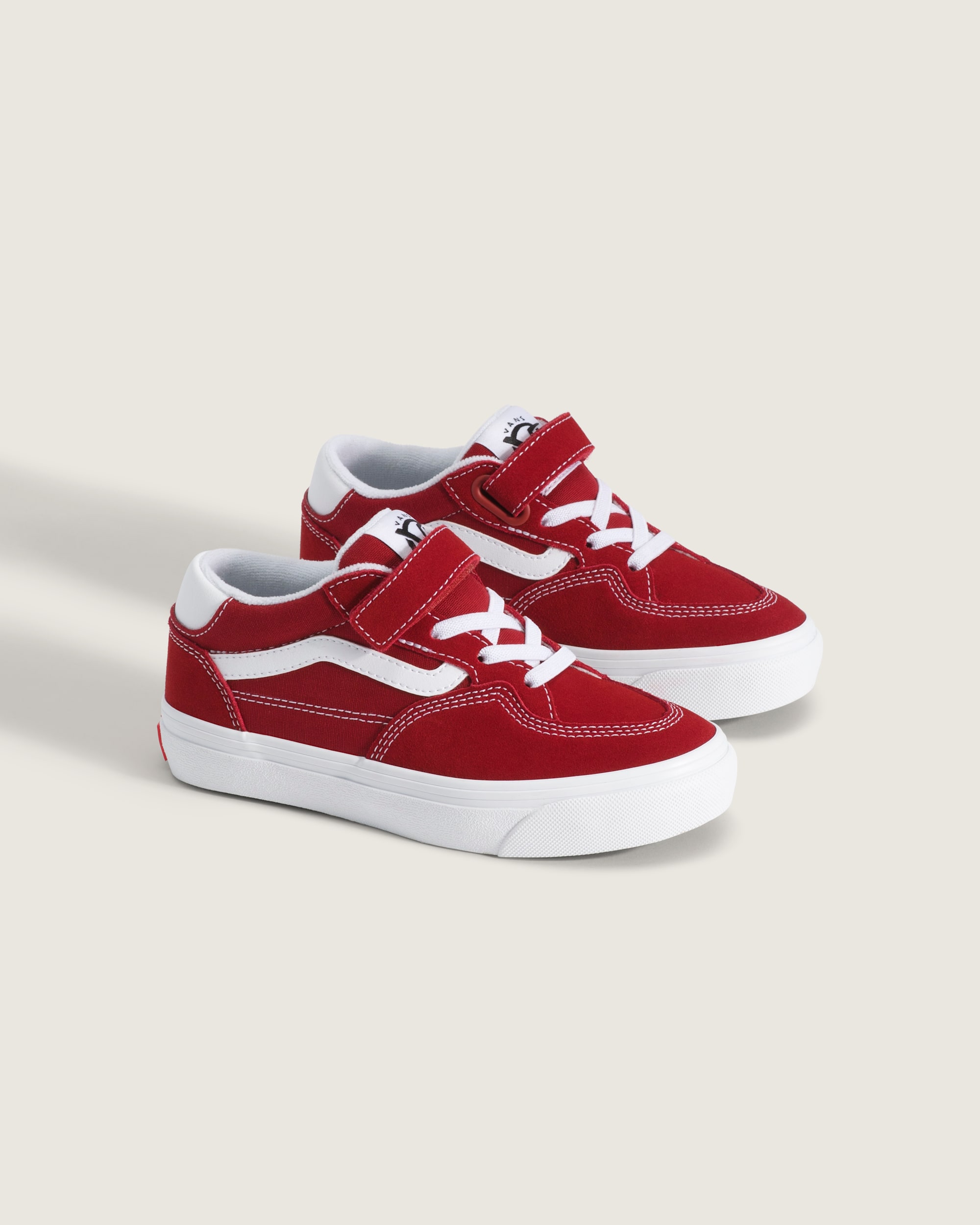 Little Kids Skate Rowan Shoe VANS Red  White ALT1