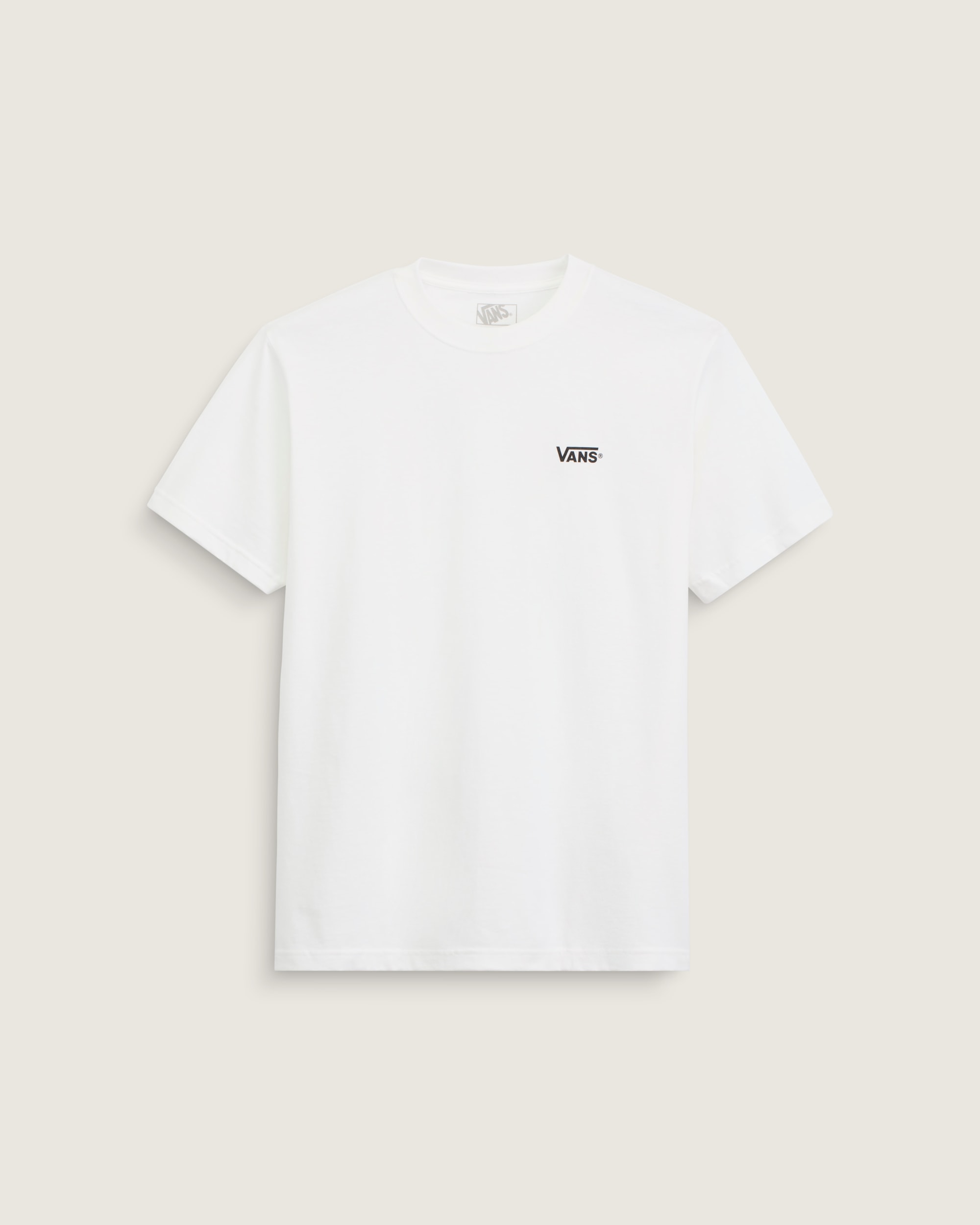 New Left Chest TShirt VANS White  Black HERO