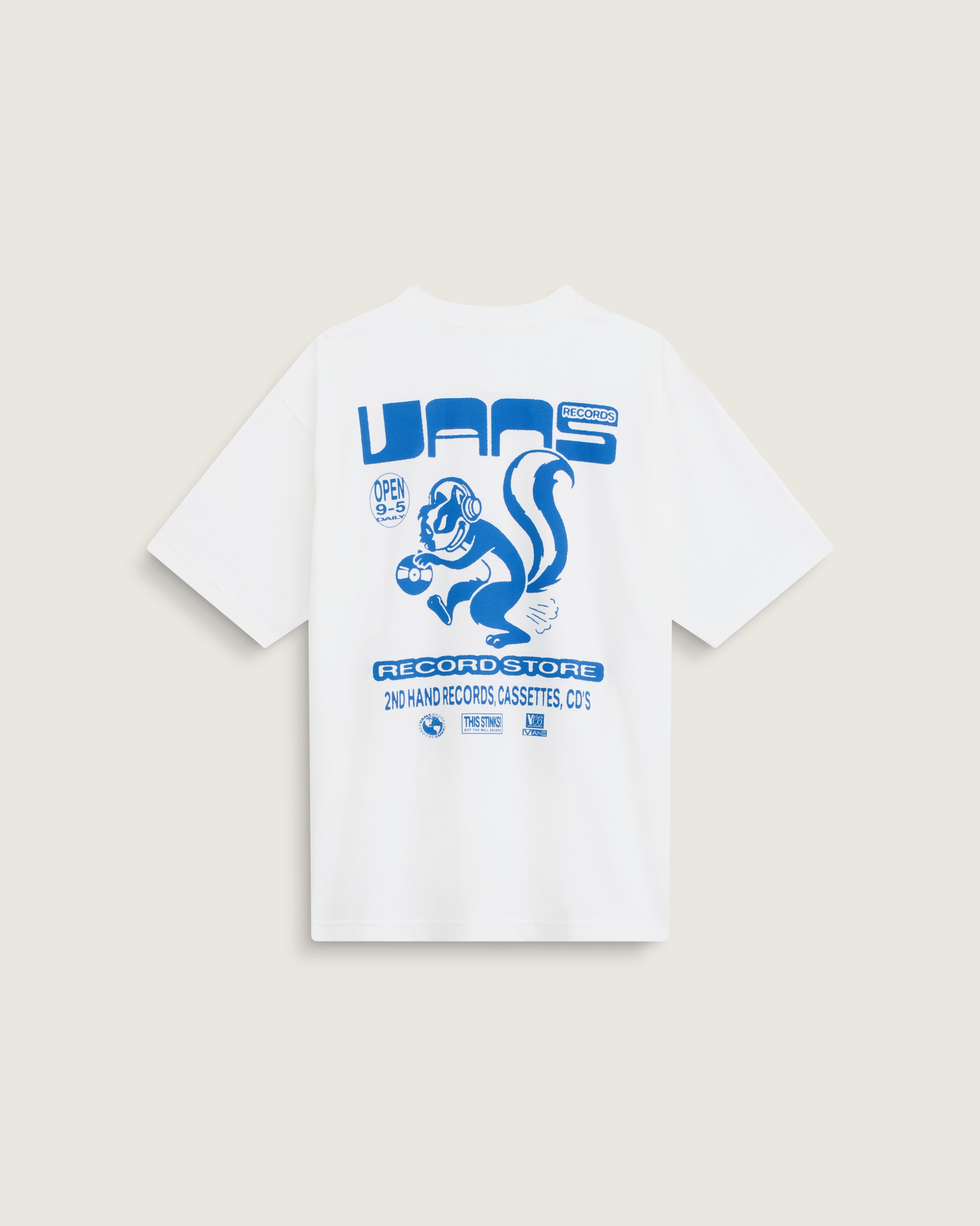 Vans Records TShirt VANS White HERO