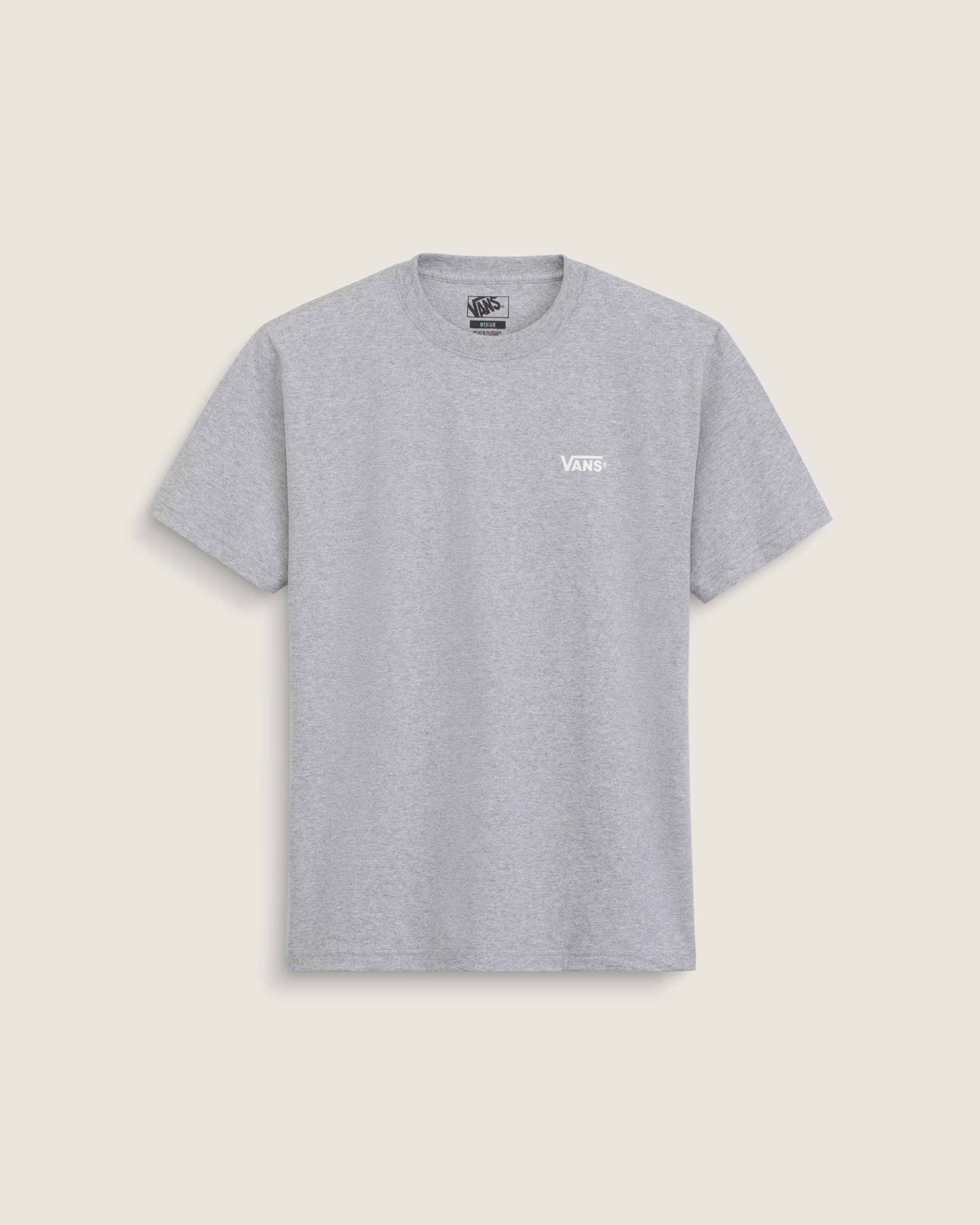 Left Chest TShirt VANS Athletic Heather Grey HERO