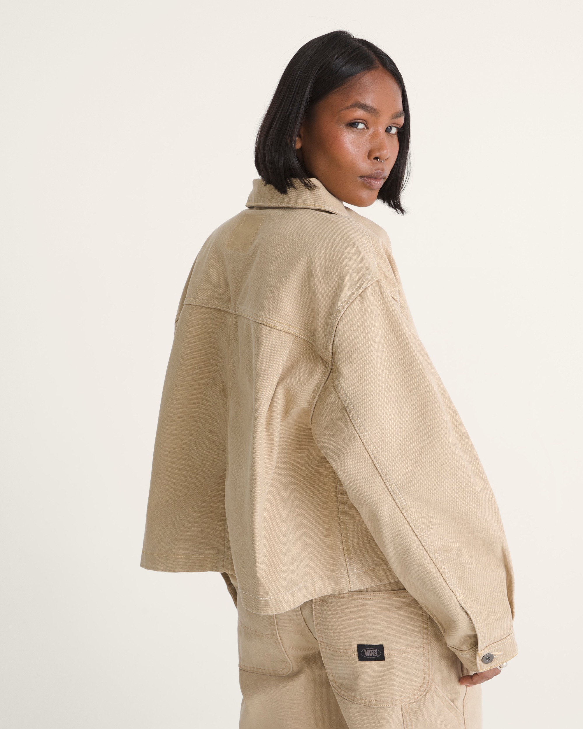 Emily Boxy Workwear Jacket VANS Incense Brown ALT3