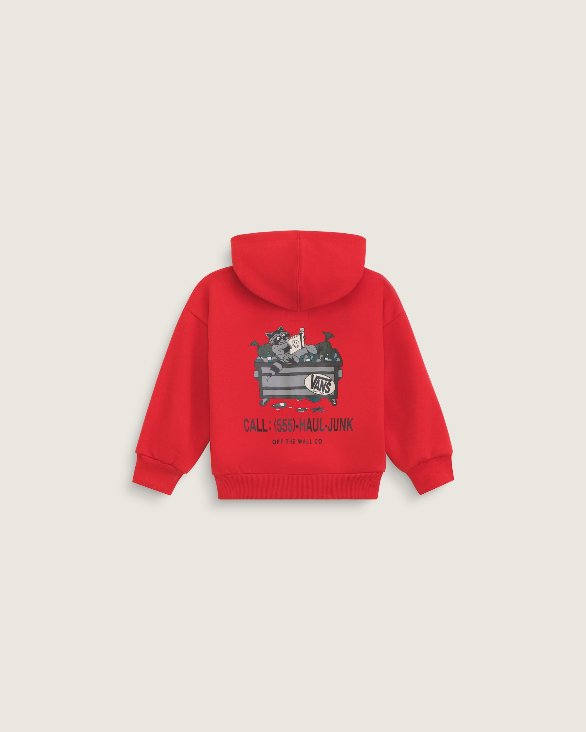 Little Kids Dumpster Raccoon Zip Hoodie in Racing Red | Vans