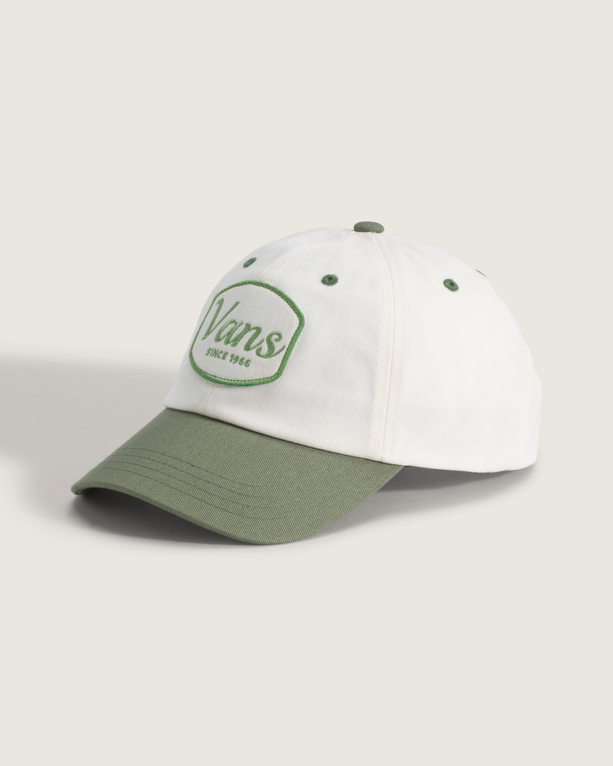 Two Tone Curved Bill Jockey VANS Neutral Olive HERO