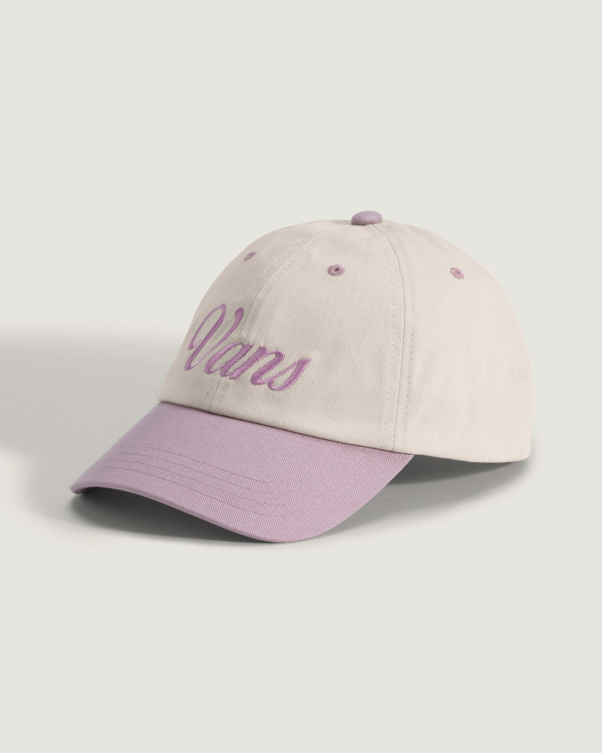 Two Tone Curved Bill Jockey Hat VANS Dusty Rose Pink HERO