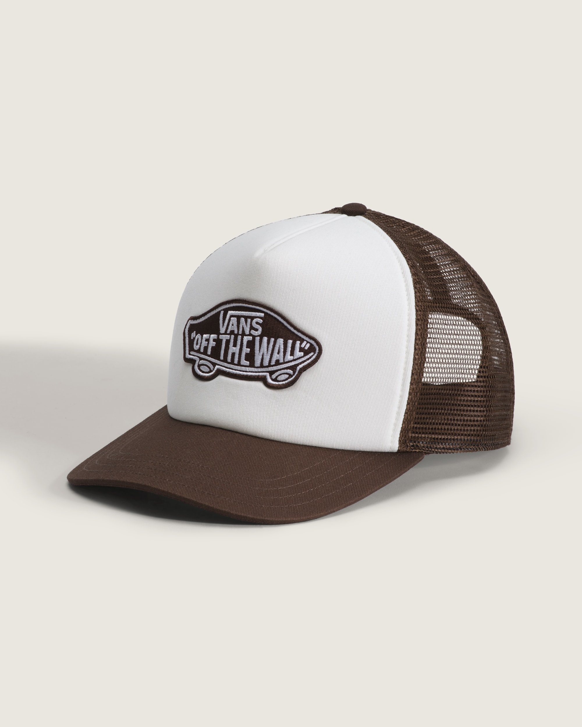 Classic Patch Trucker Hat VANS Dachsund Brown HERO