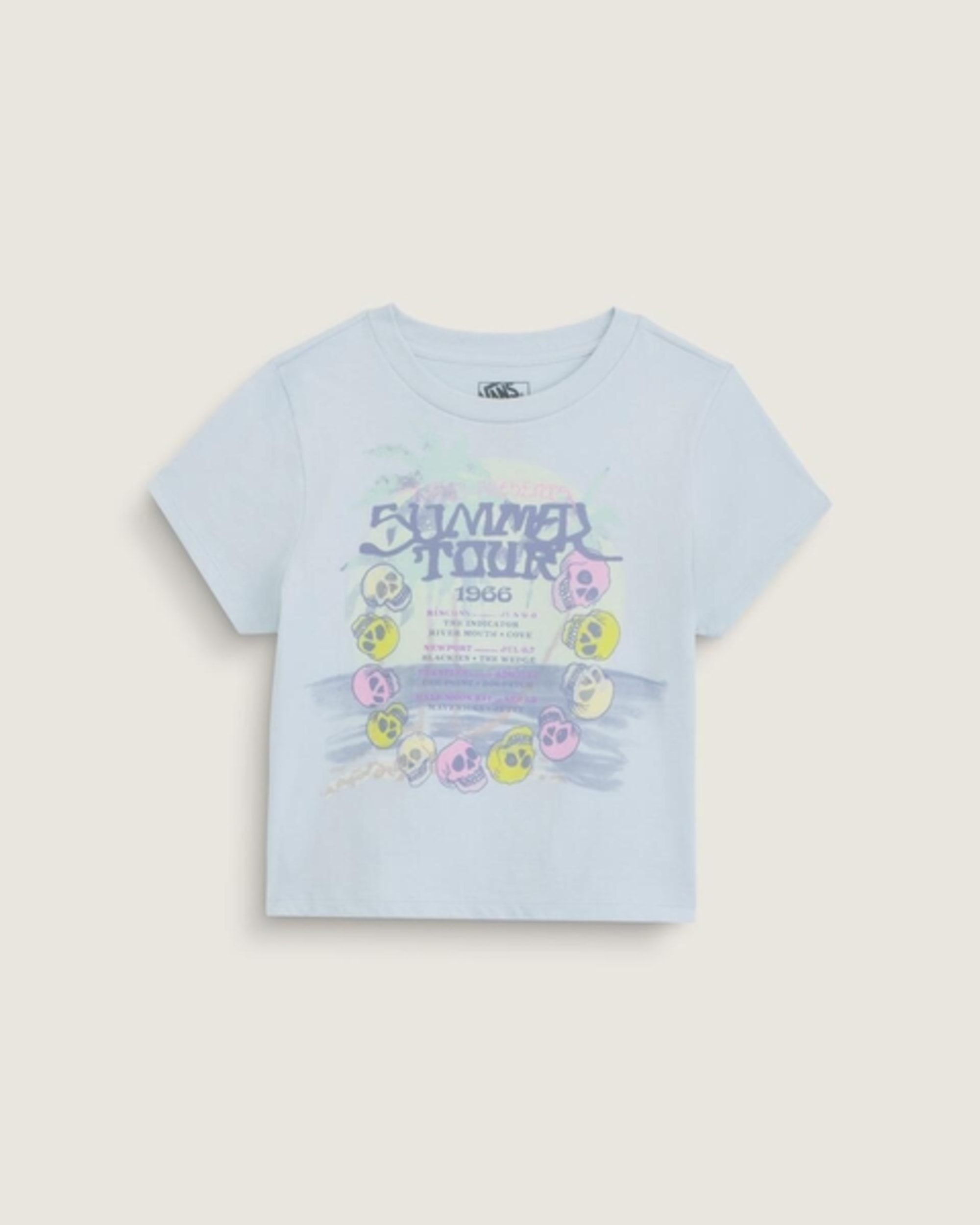 Summer Daze Palm TShirt VANS Dawn Mist Blue HERO