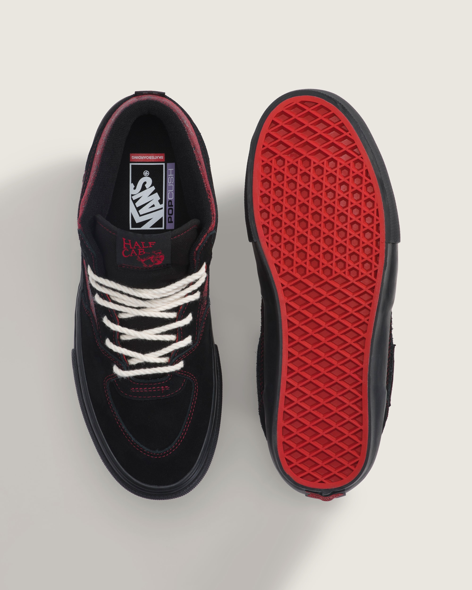 Skate Half Cab Shoe VANS Red  Black ALT2