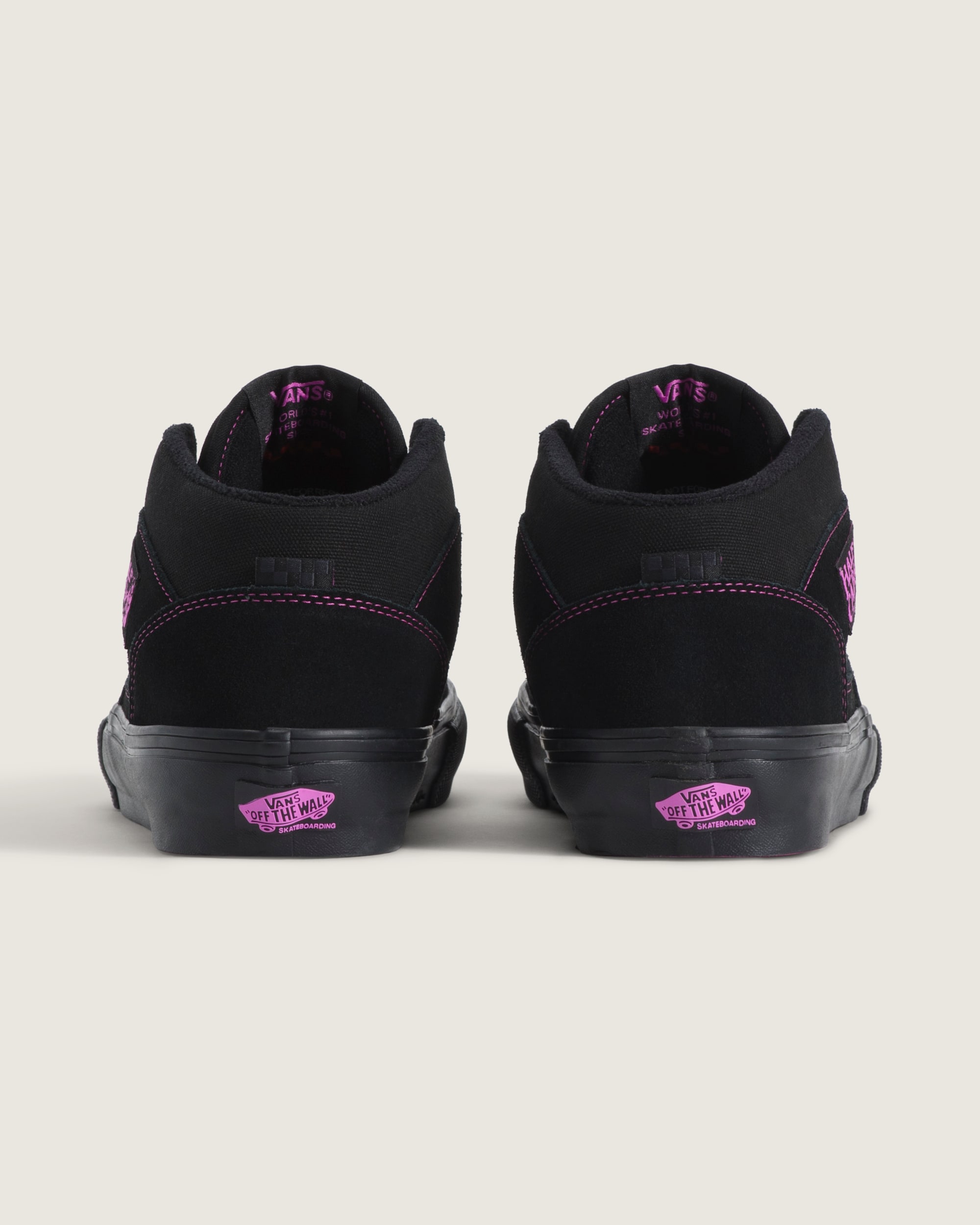 Skate Half Cab Shoe VANS Black  Magenta Pink ALT3