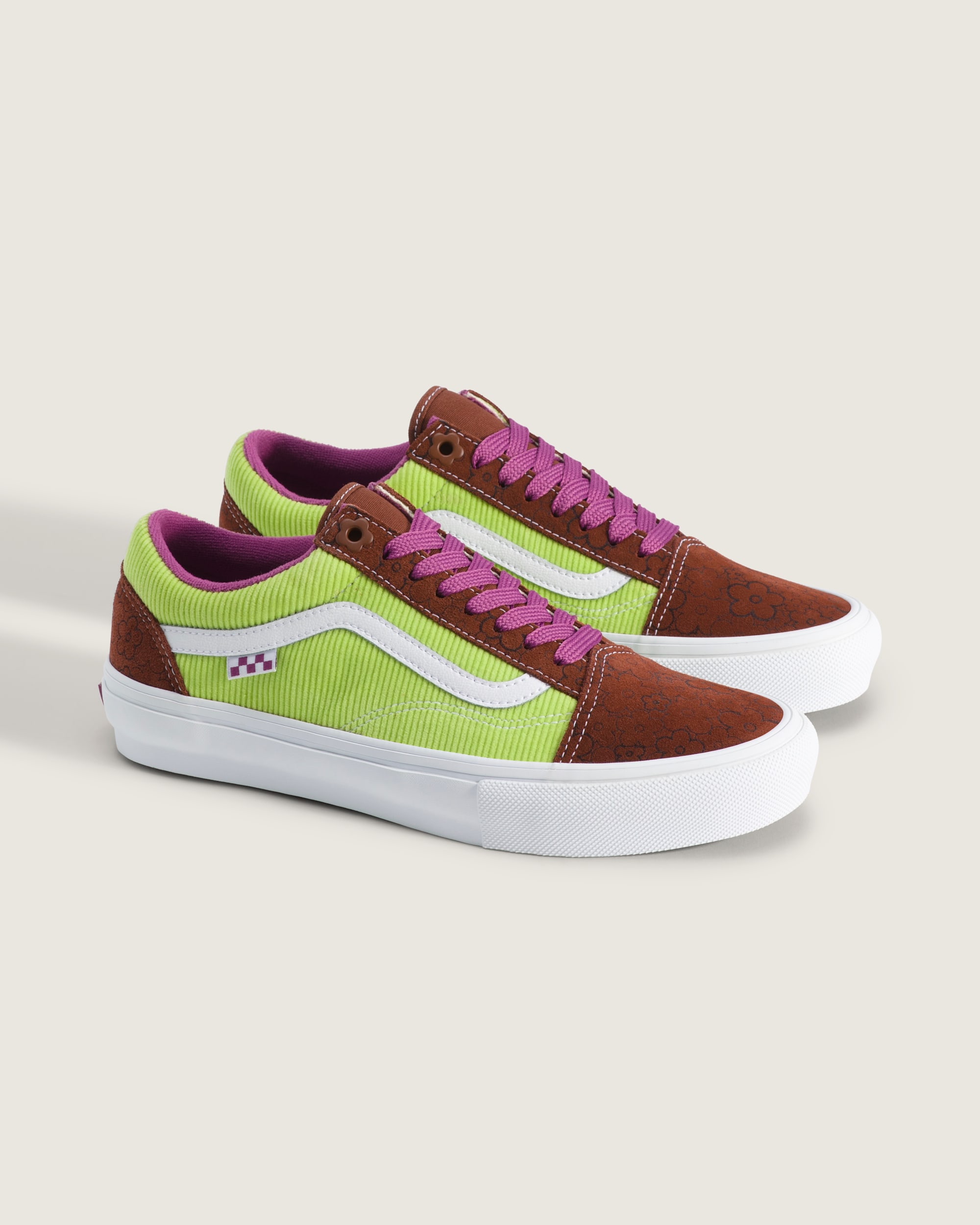 Skate Old Skool Shoe VANS Brown  Green ALT1