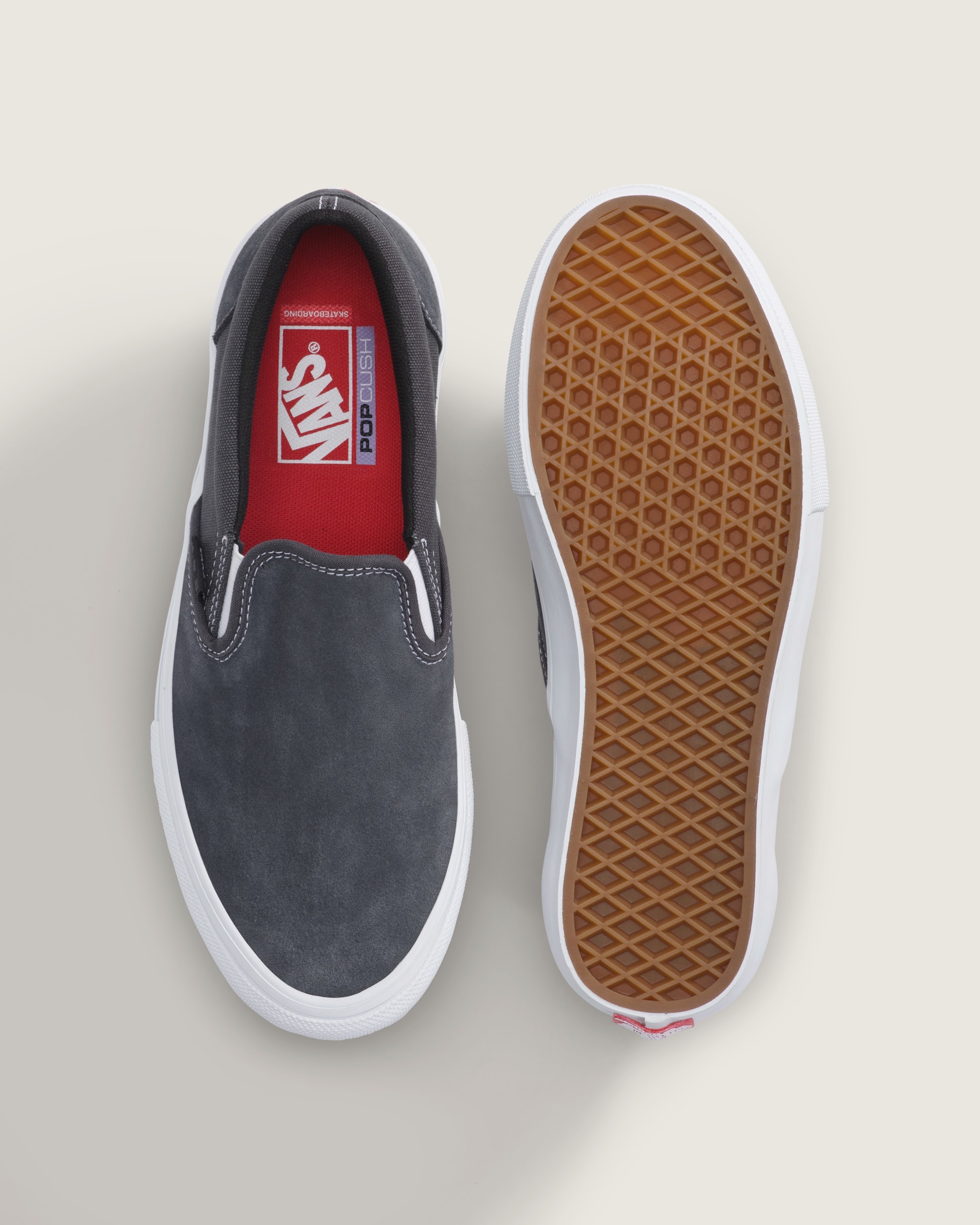 Skate SlipOn Shoe VANS Charcoal Grey ALT2