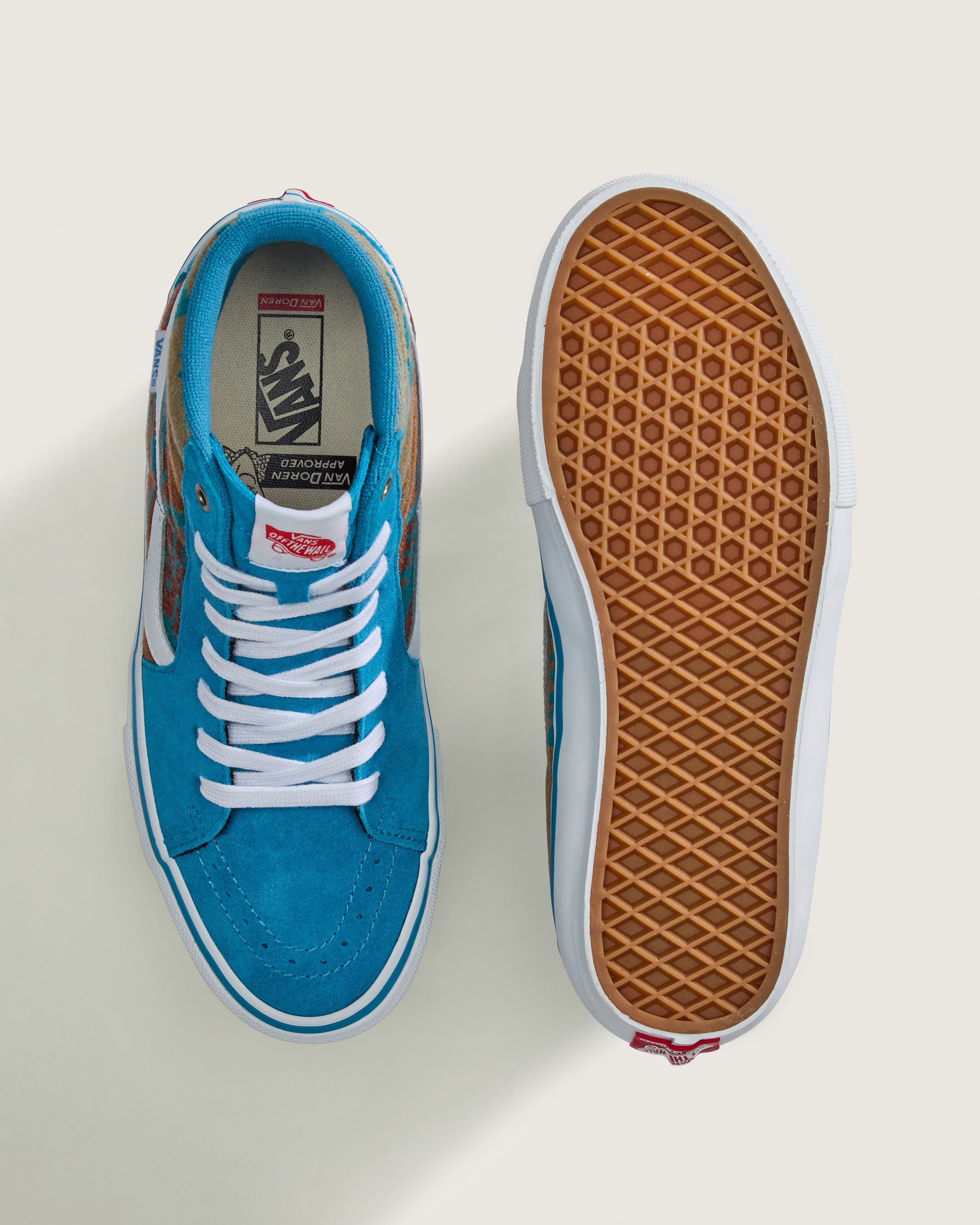 Van Doren Approved x All Nations Skate Sk8Hi Shoe VANS Blue Moon ALT2