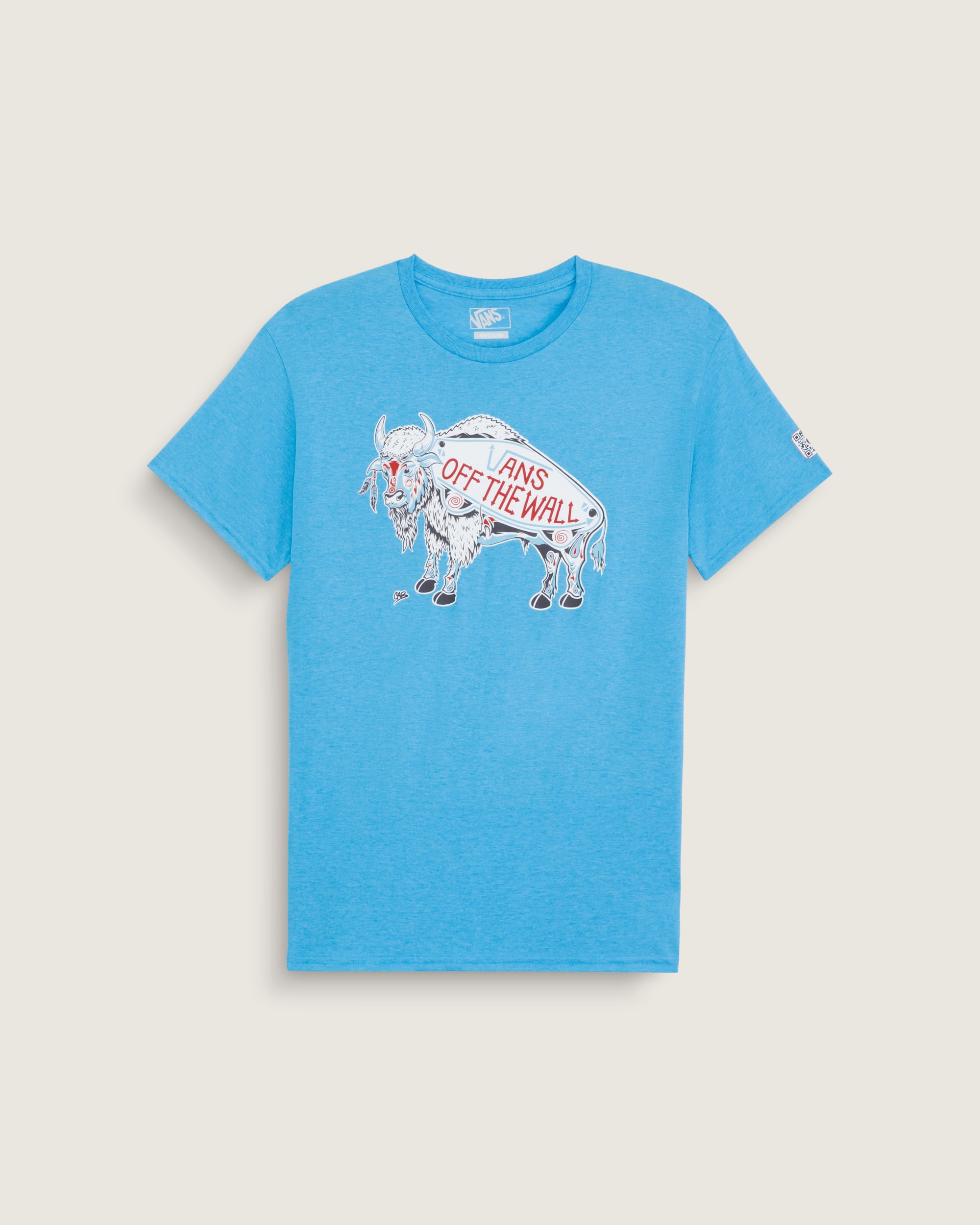 Van Doren Approved X All Nations TShirt VANS Blue HERO