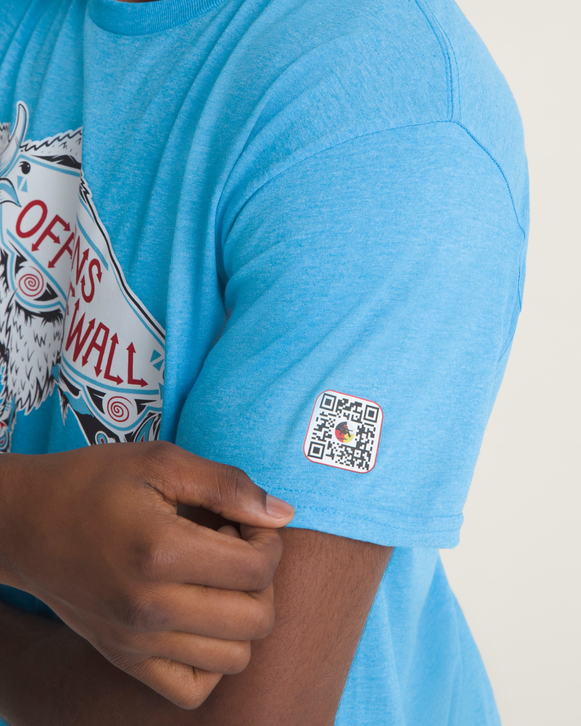 Van Doren Approved X All Nations TShirt VANS Blue ALT4