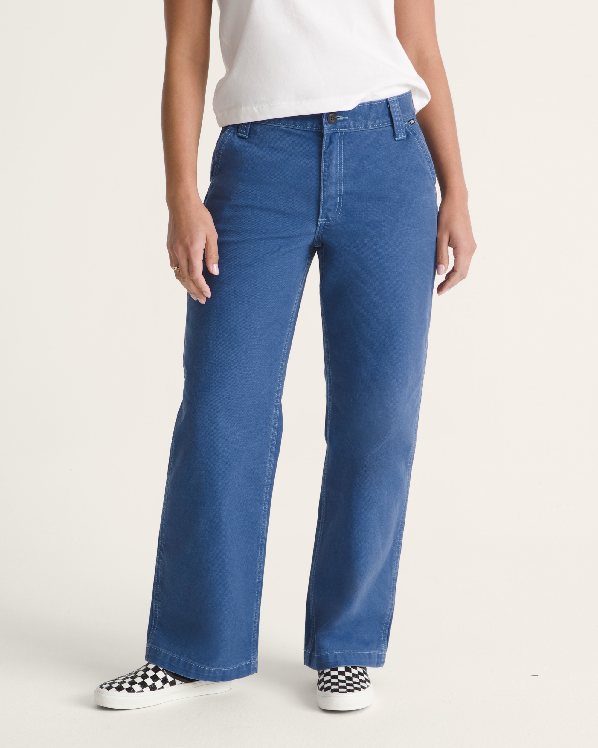 Chore Mid Rise Straight Pants VANS True Navy Blue ALT2