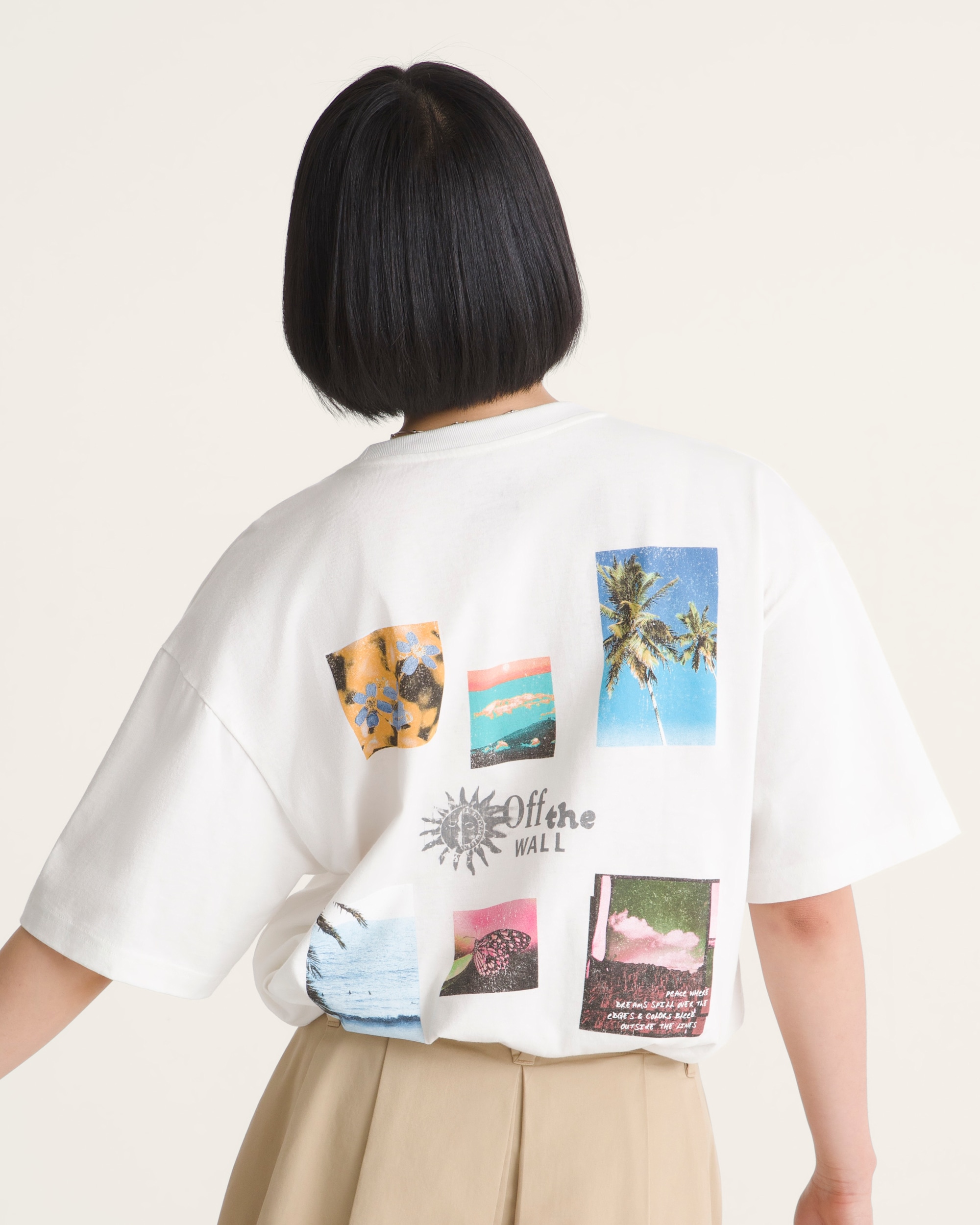 Dreams Spill TShirt VANS Marshmallow White ALT3