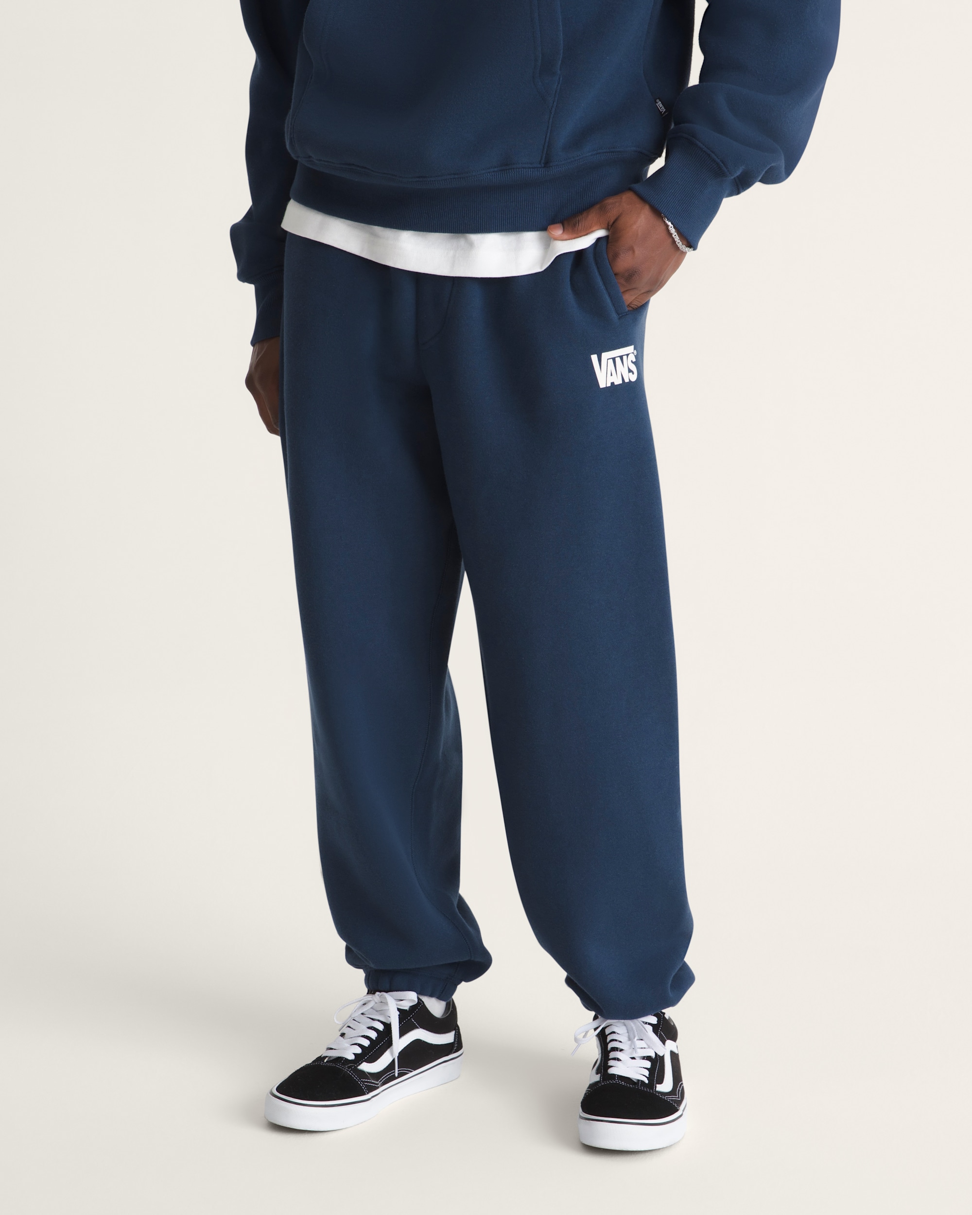 Stretch Logo Fleece Sweatpants VANS Dress Blues ALT2
