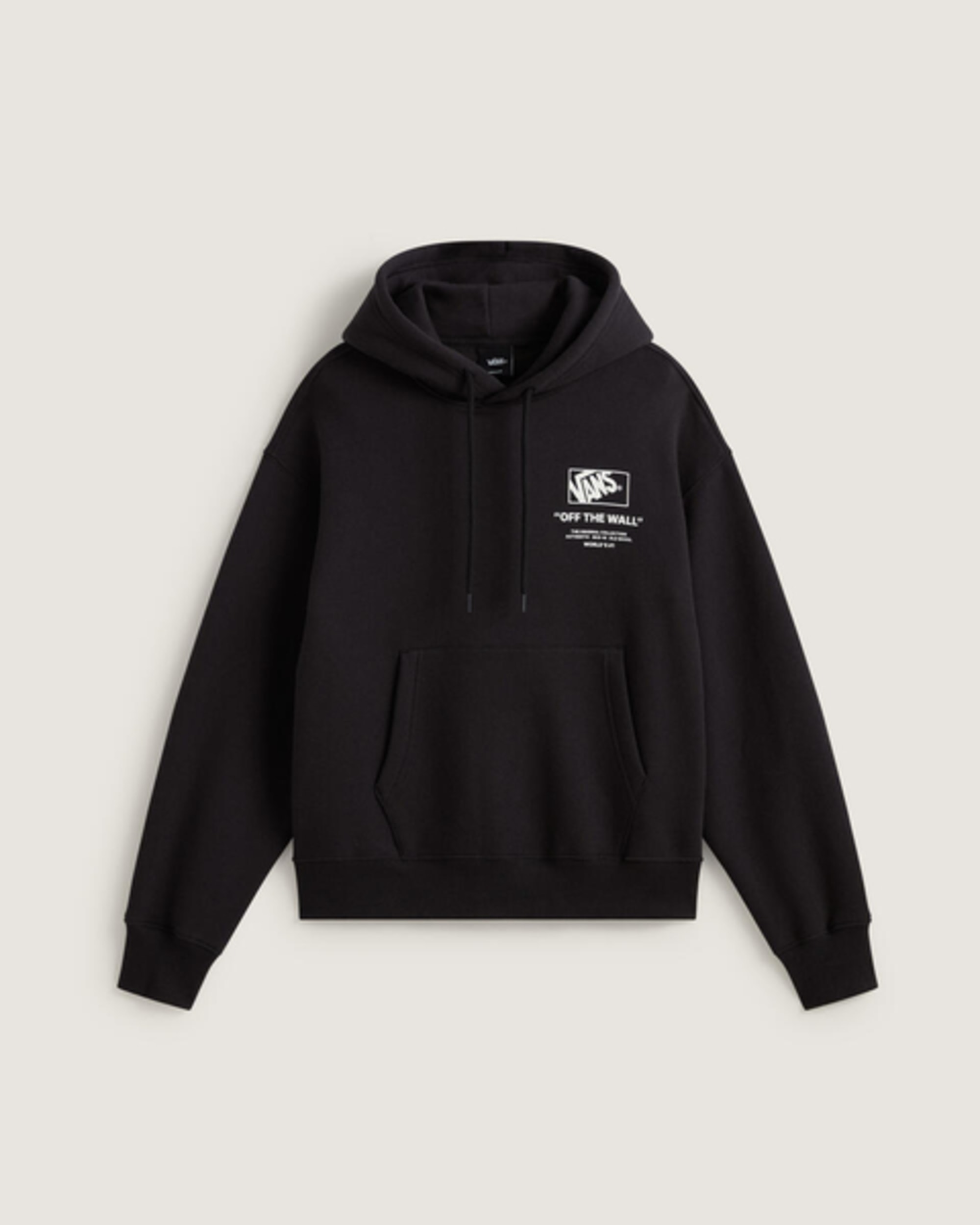 Stacked Hi Pullover Hoodie VANS Black  White HERO