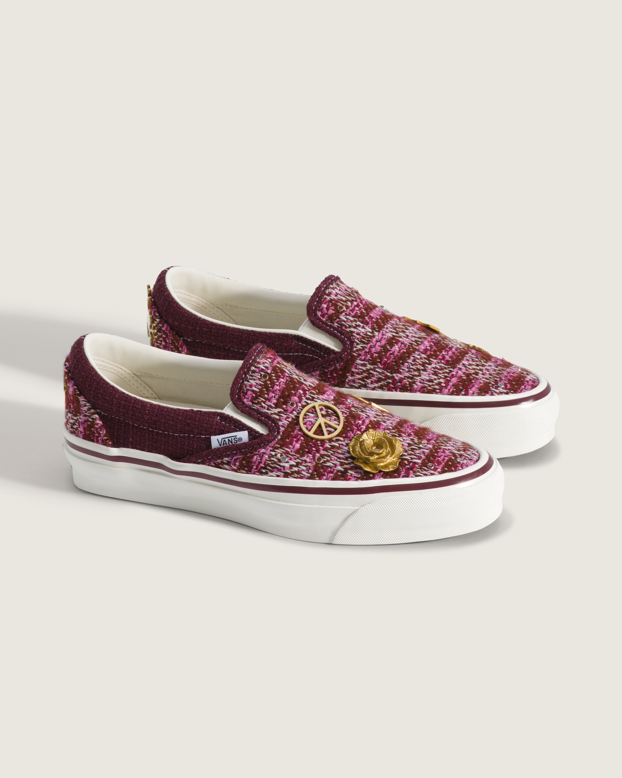 Premium Classic SlipOn Shoe VANS Brown  Pink ALT1