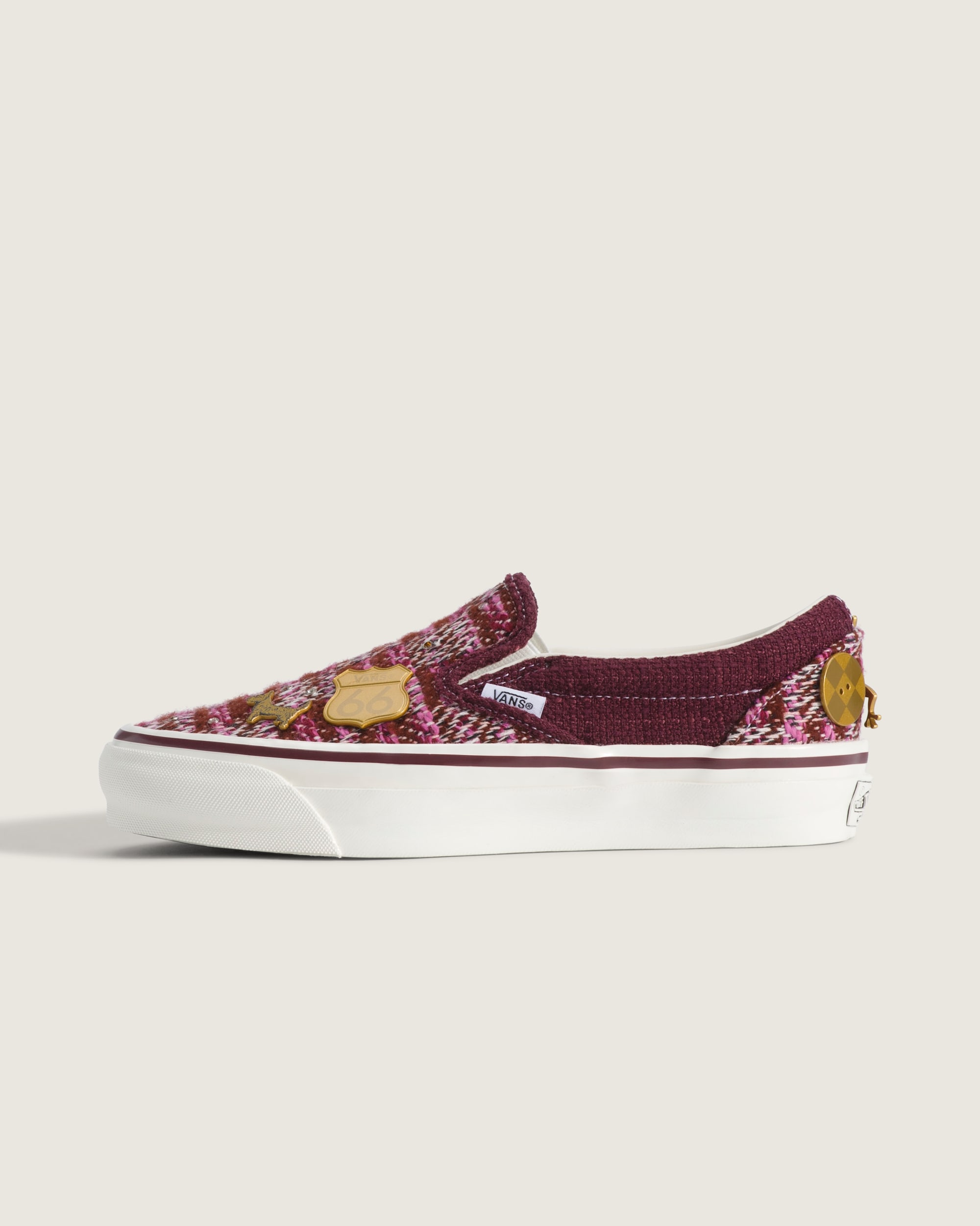 Premium Classic SlipOn Shoe VANS Brown  Pink HERO