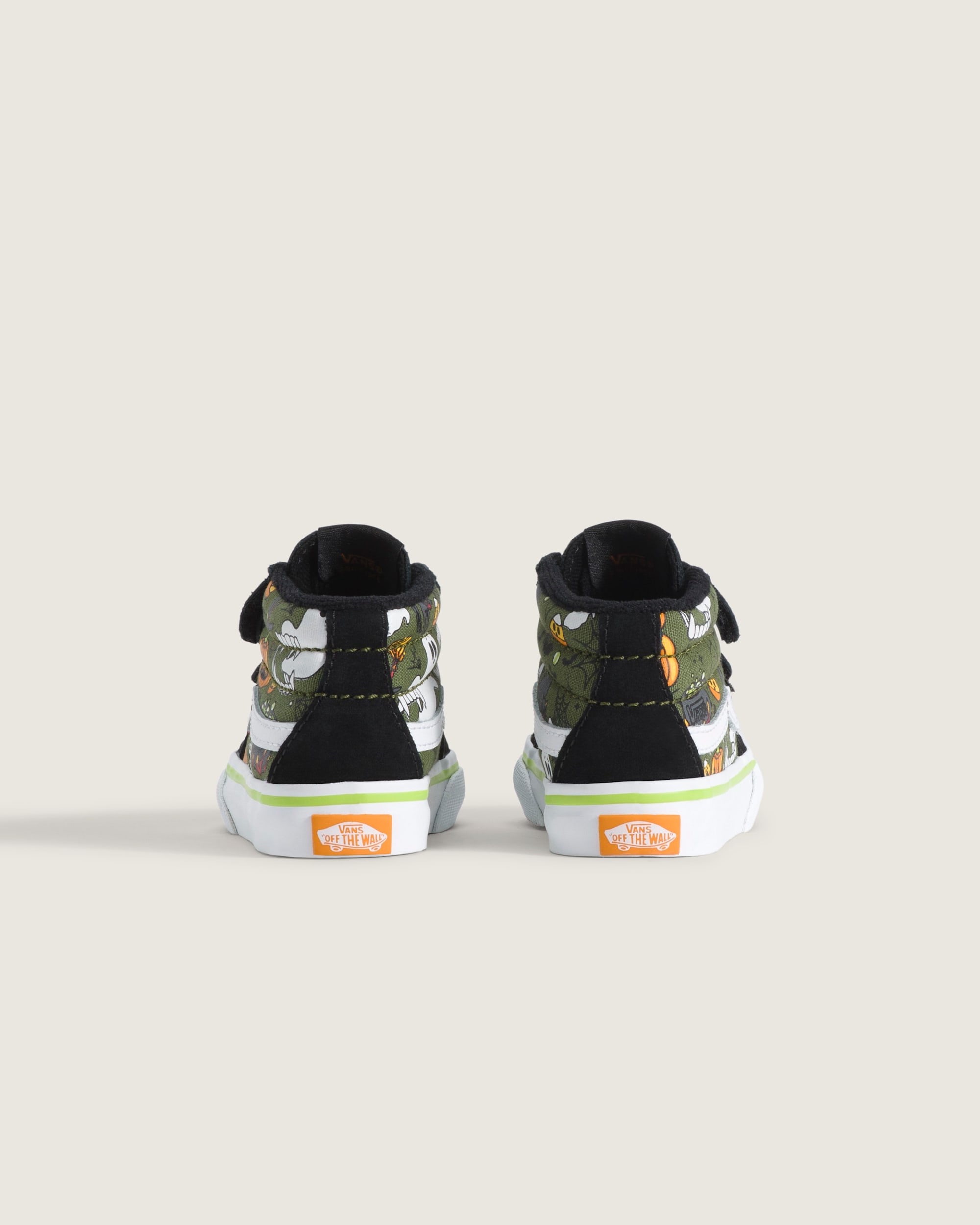 Toddler Sk8Mid V Halloween Shoe VANS Green  Black  Orange ALT3