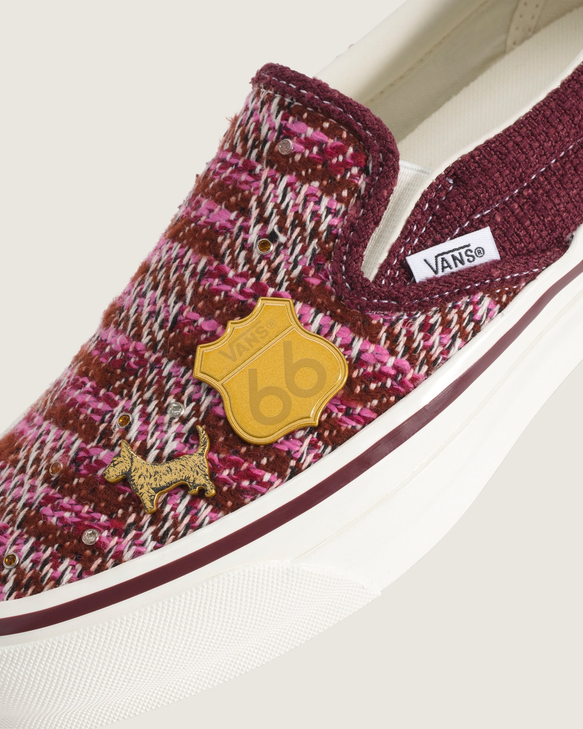 Premium Classic SlipOn Shoe VANS Brown  Pink ALT4