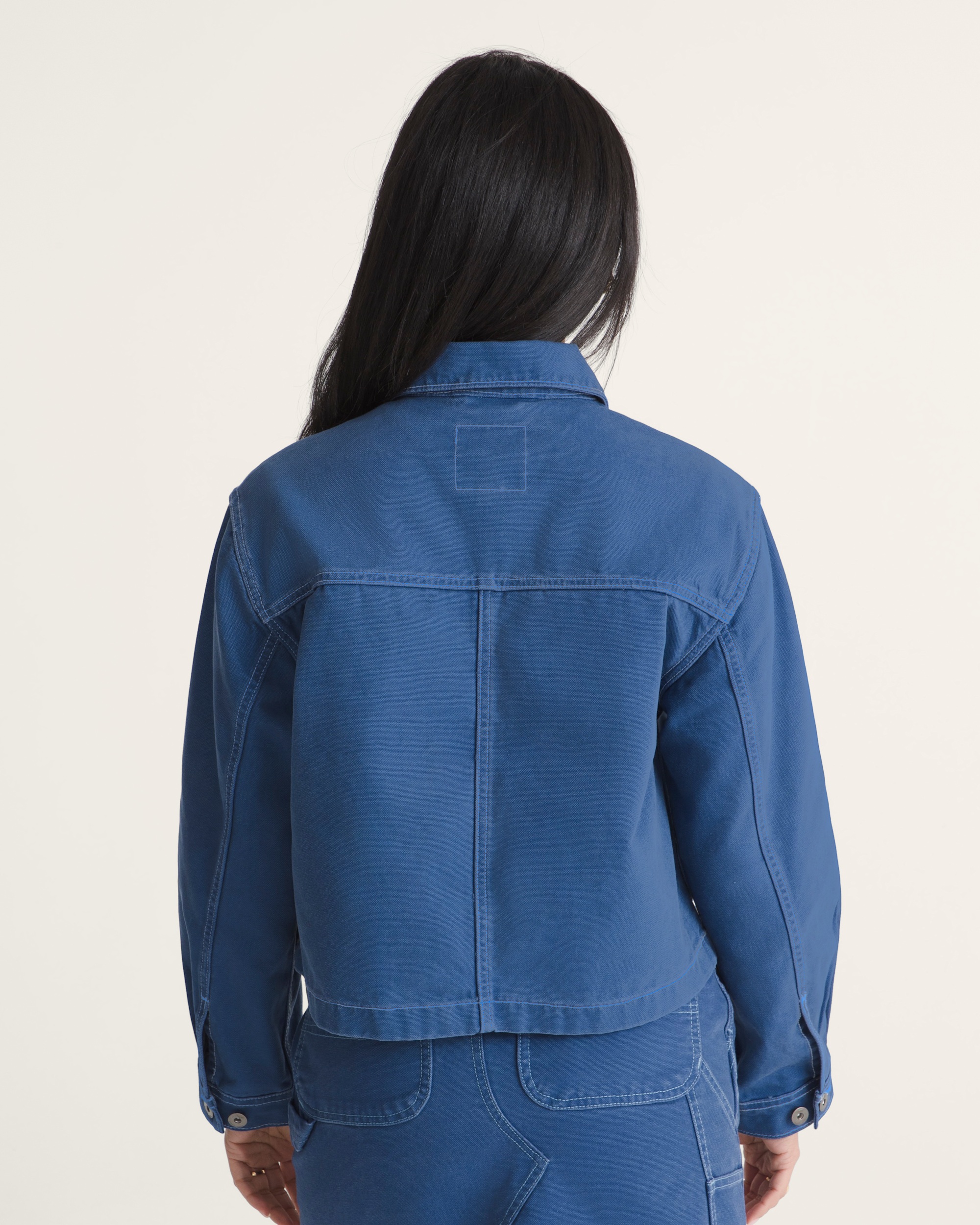 Emily Boxy Workwear Jacket VANS True Navy Blue ALT3