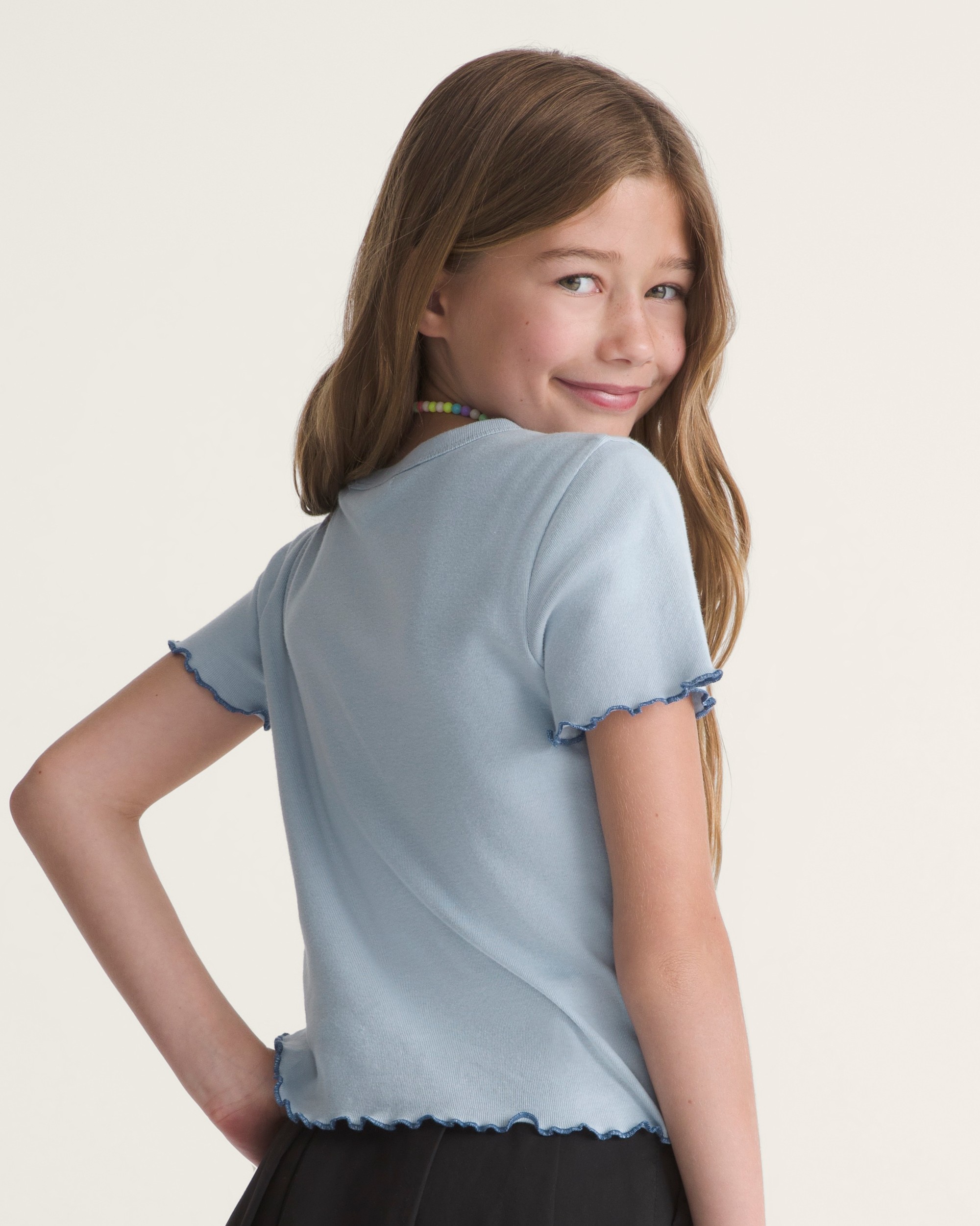 Kids Gabby Knit Shirt VANS Soft Slate Blue ALT3