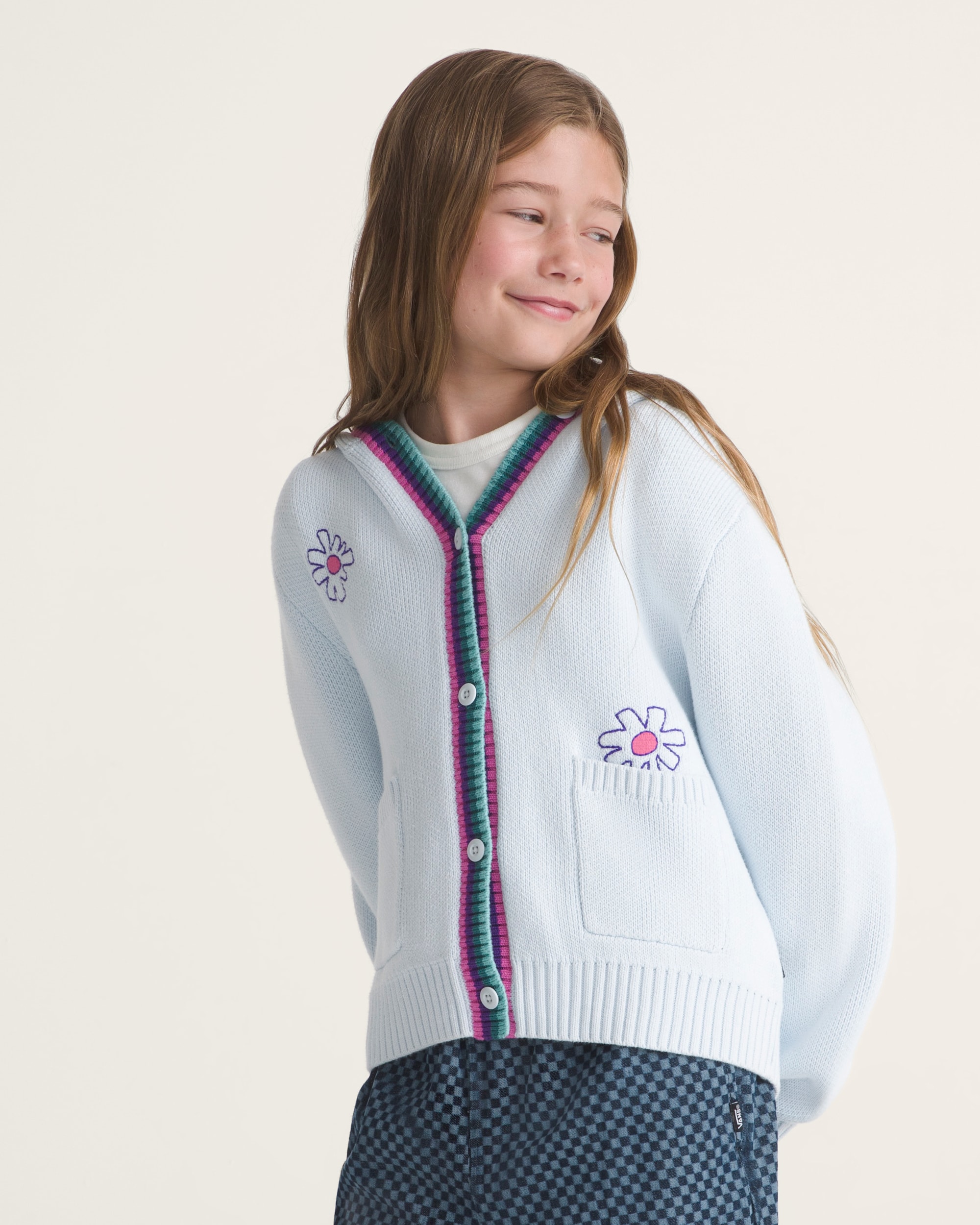 Fiona Floral Sweater VANS Blue Water ALT2