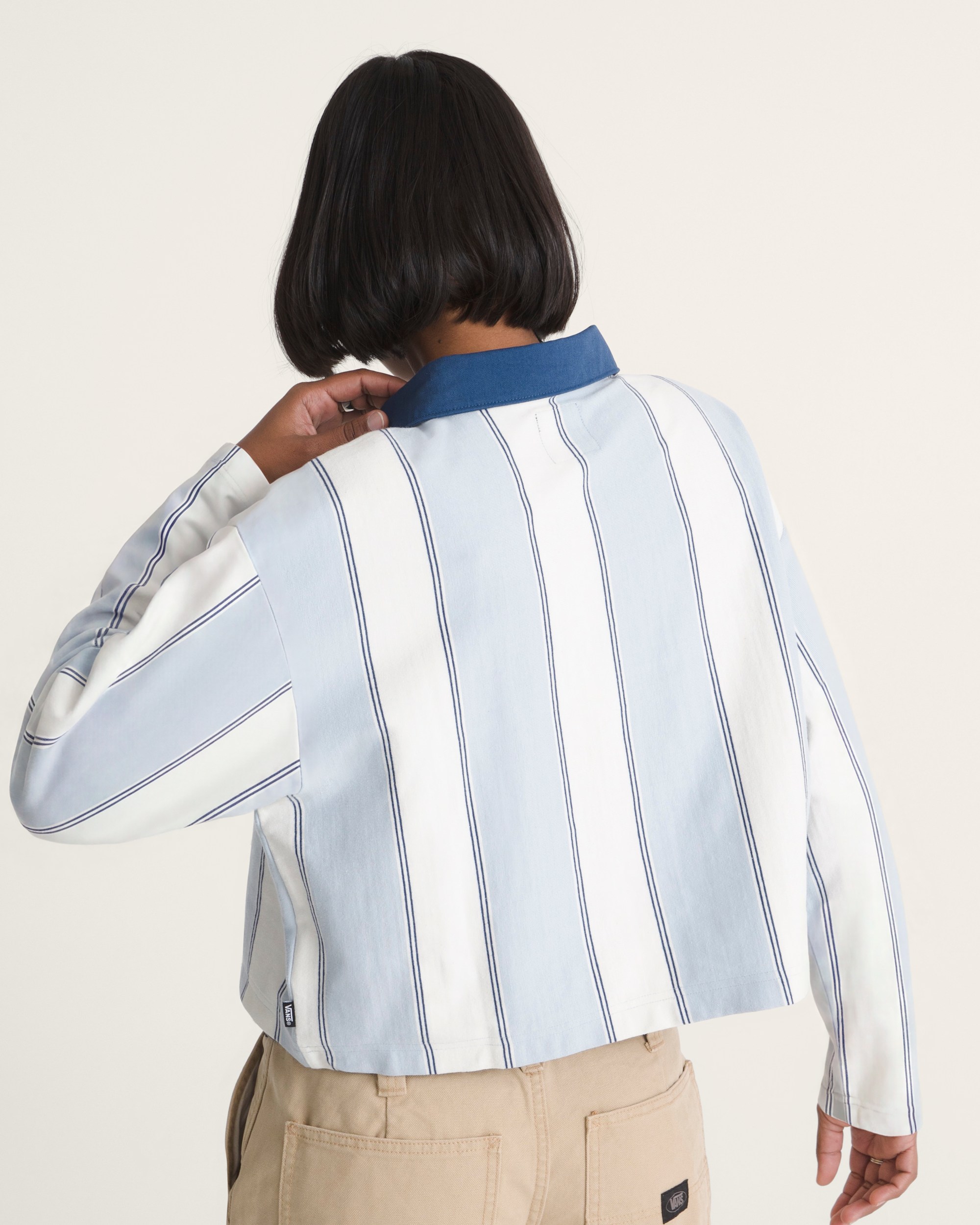 Becky Rugby Shirt VANS Soft Slate Blue ALT3