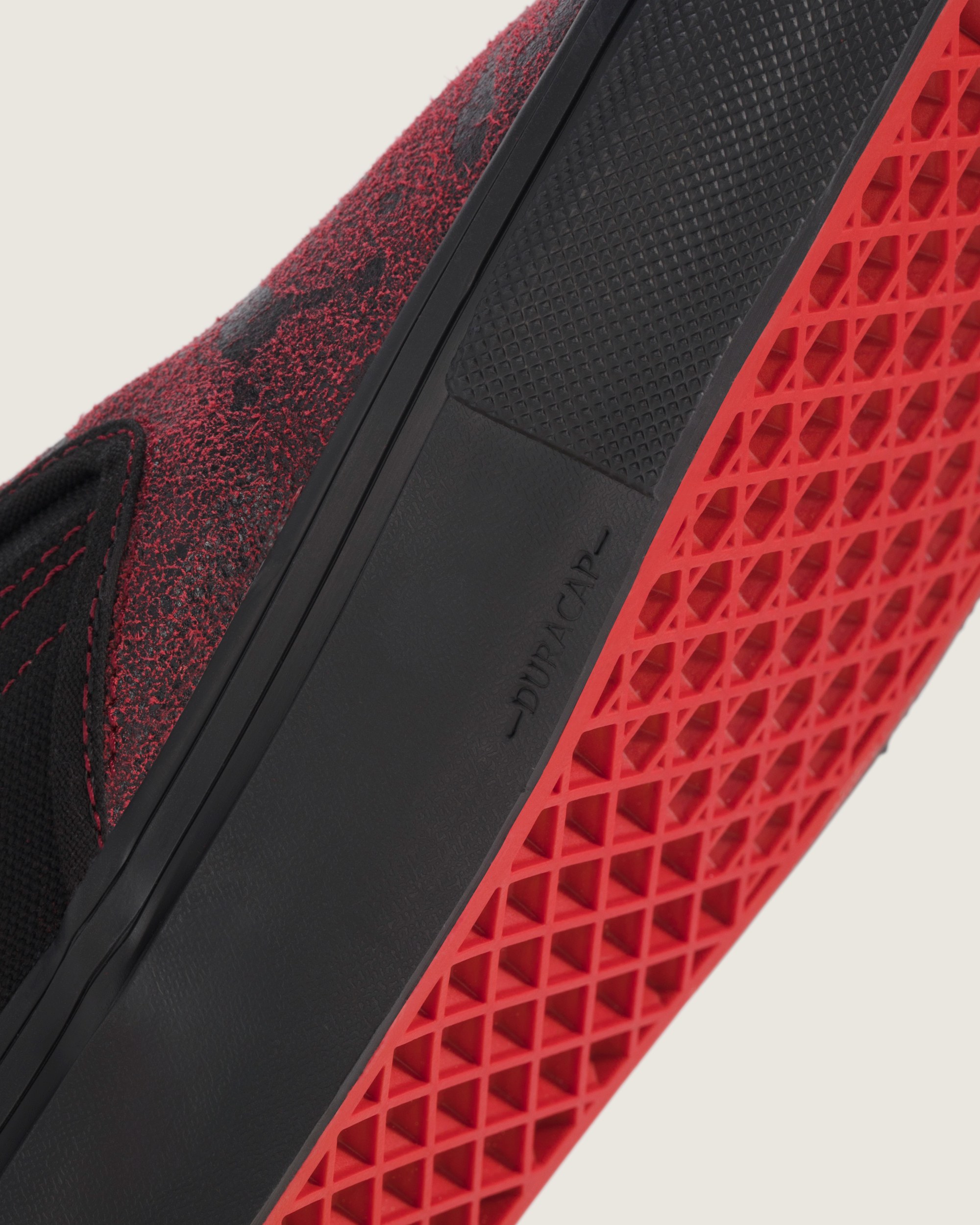 Skate SlipOn Shoe VANS Red  Black ALT5