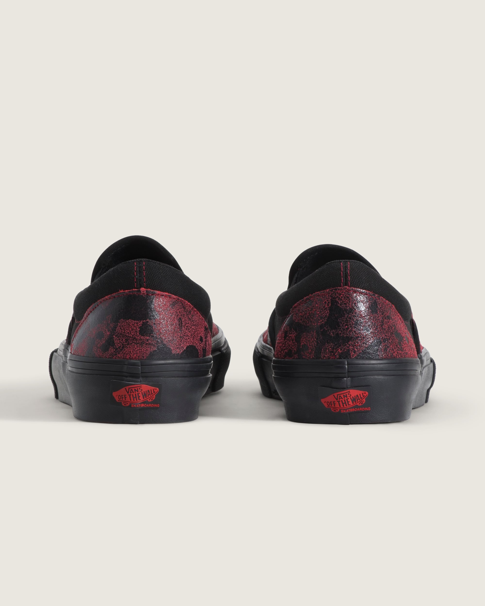 Skate SlipOn Shoe VANS Red  Black ALT3