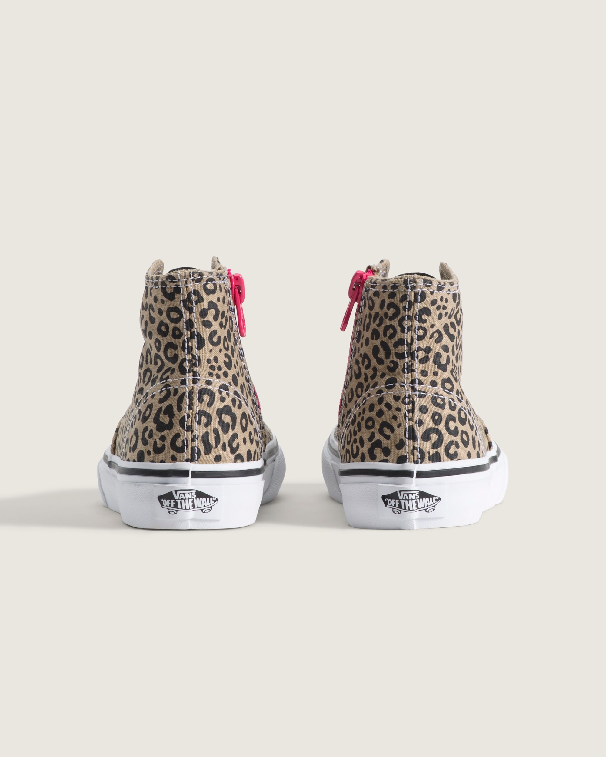 Little Kids Authentic Hi 20 Zip Shoe VANS Leopard Incense Beige  Pink Velvet ALT3