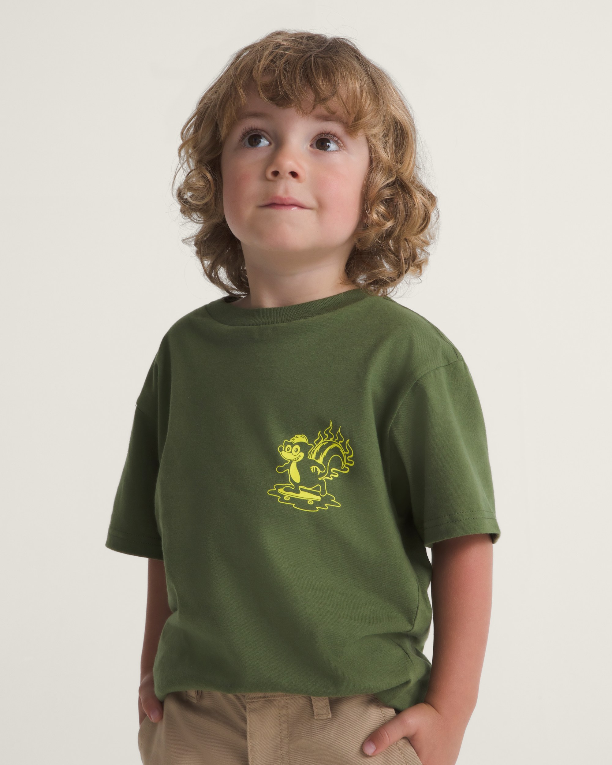 Little Kids Dusters TShirt VANS Green Balsam ALT2