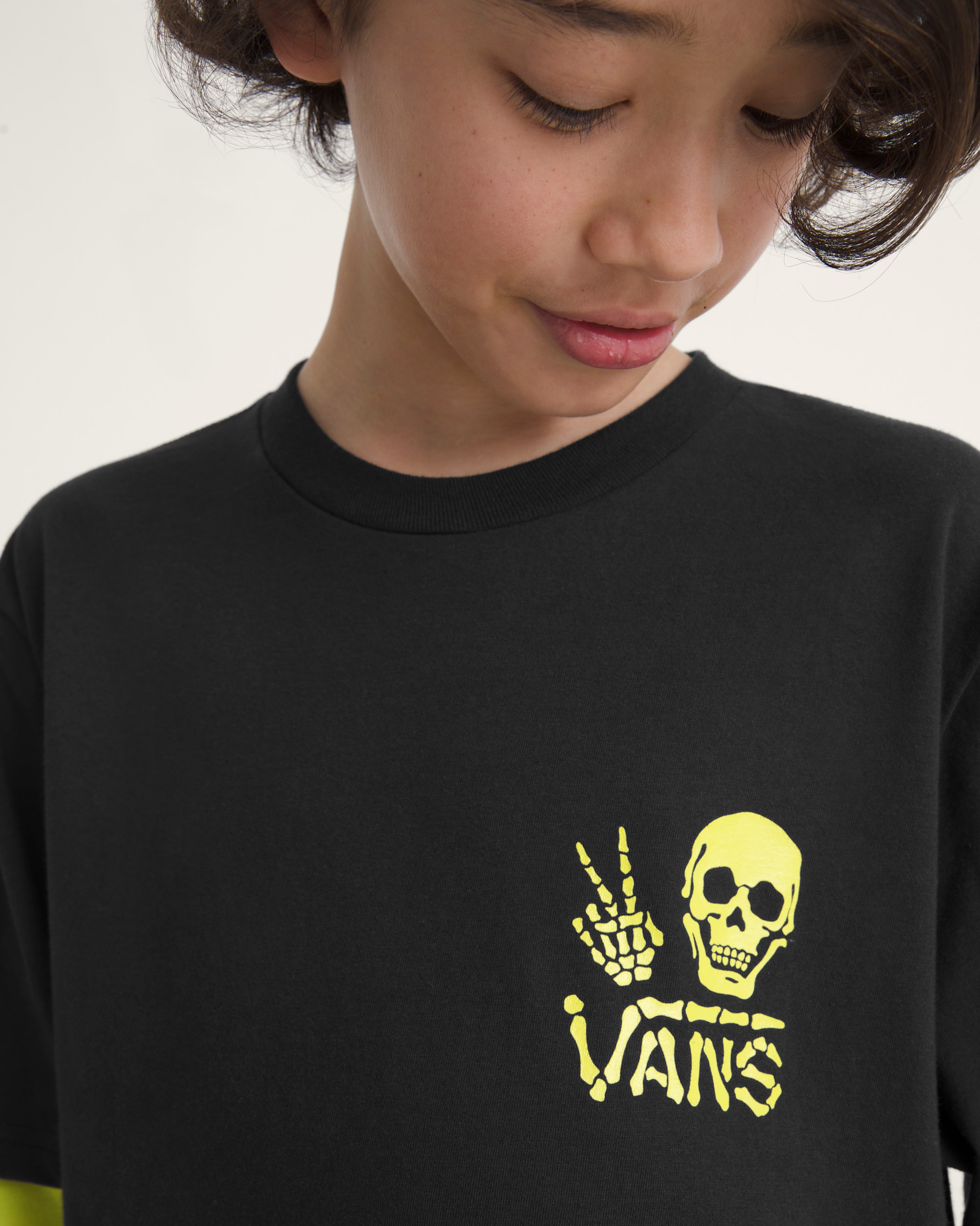 Kids Arm Bones Twofer Shirt VANS Black ALT4