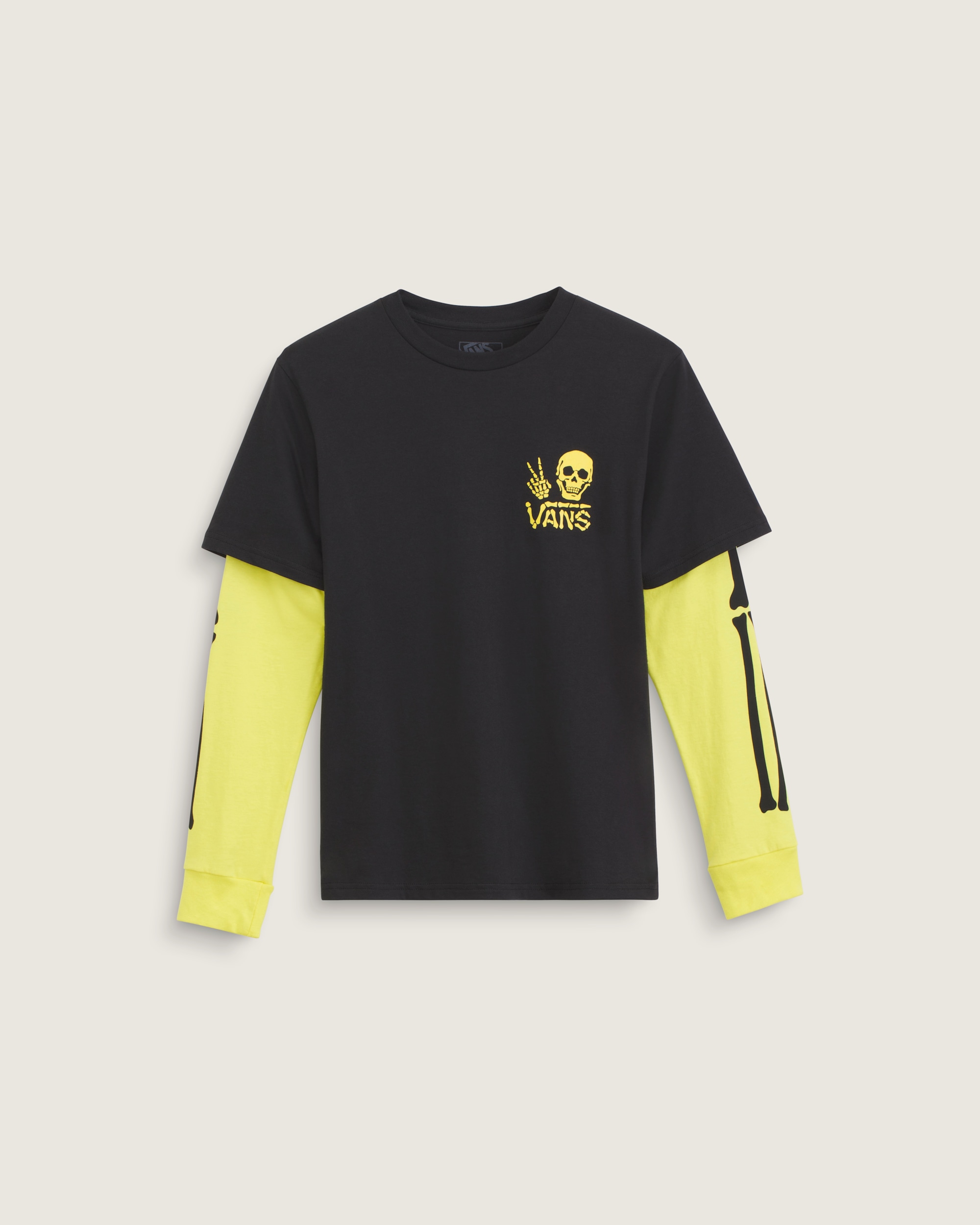 Kids Arm Bones Twofer Shirt VANS Black HERO