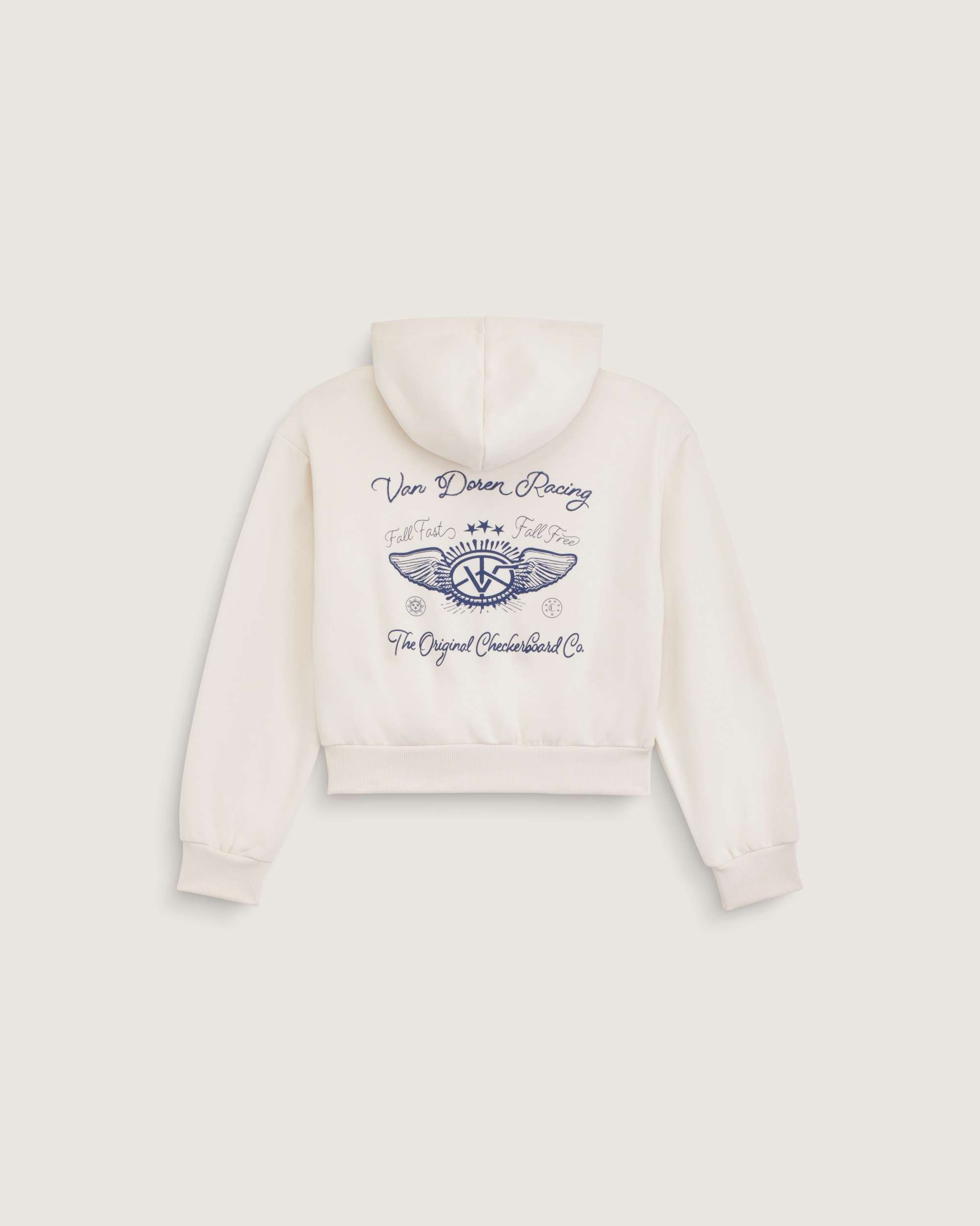 Kids Van Doren Racing Zip Hoodie VANS Turtledove HERO