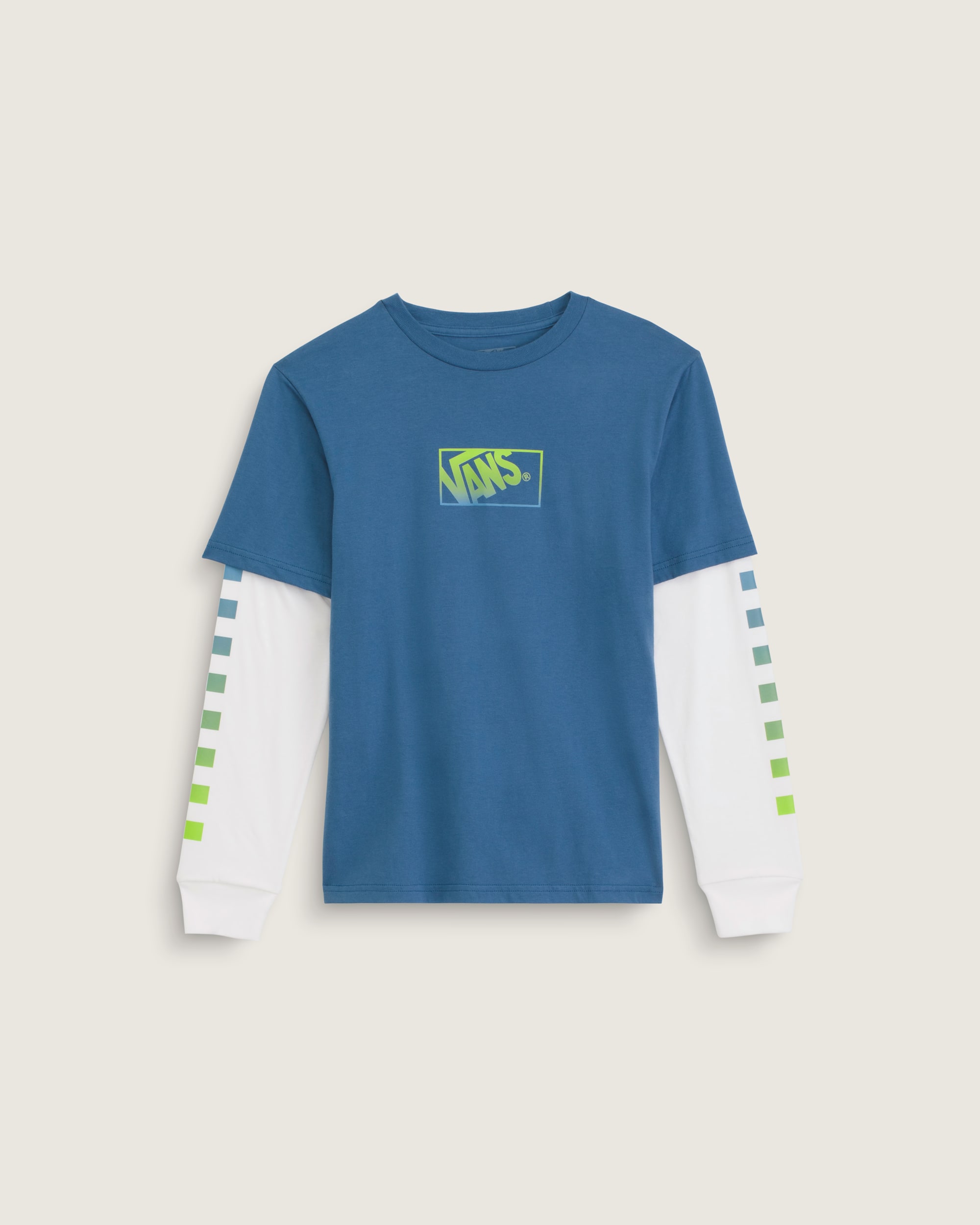 Kids Twofer Long Sleeve Shirt VANS True Navy Blue HERO