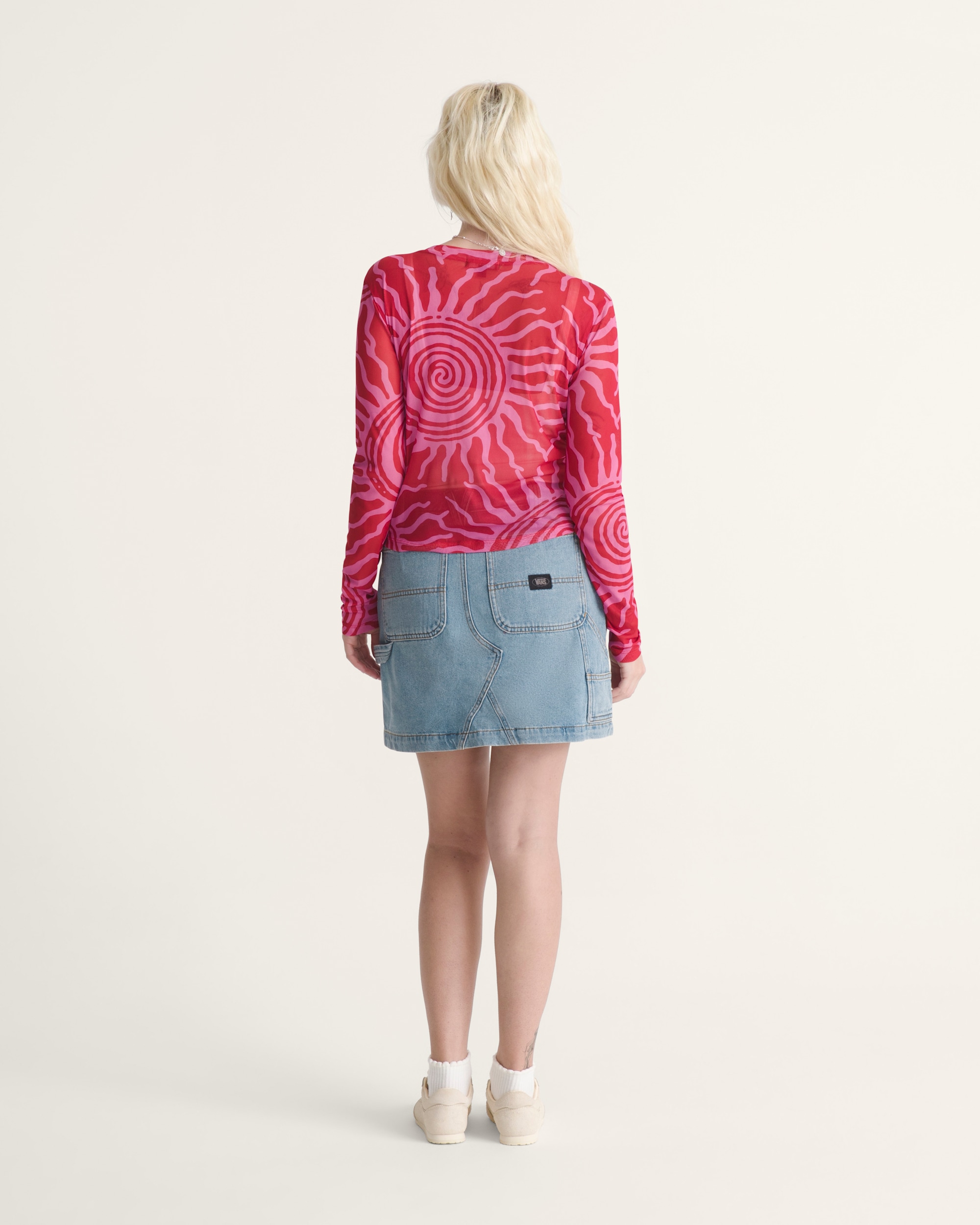 Chore Denim Skirt VANS Stonewash Blue ALT4