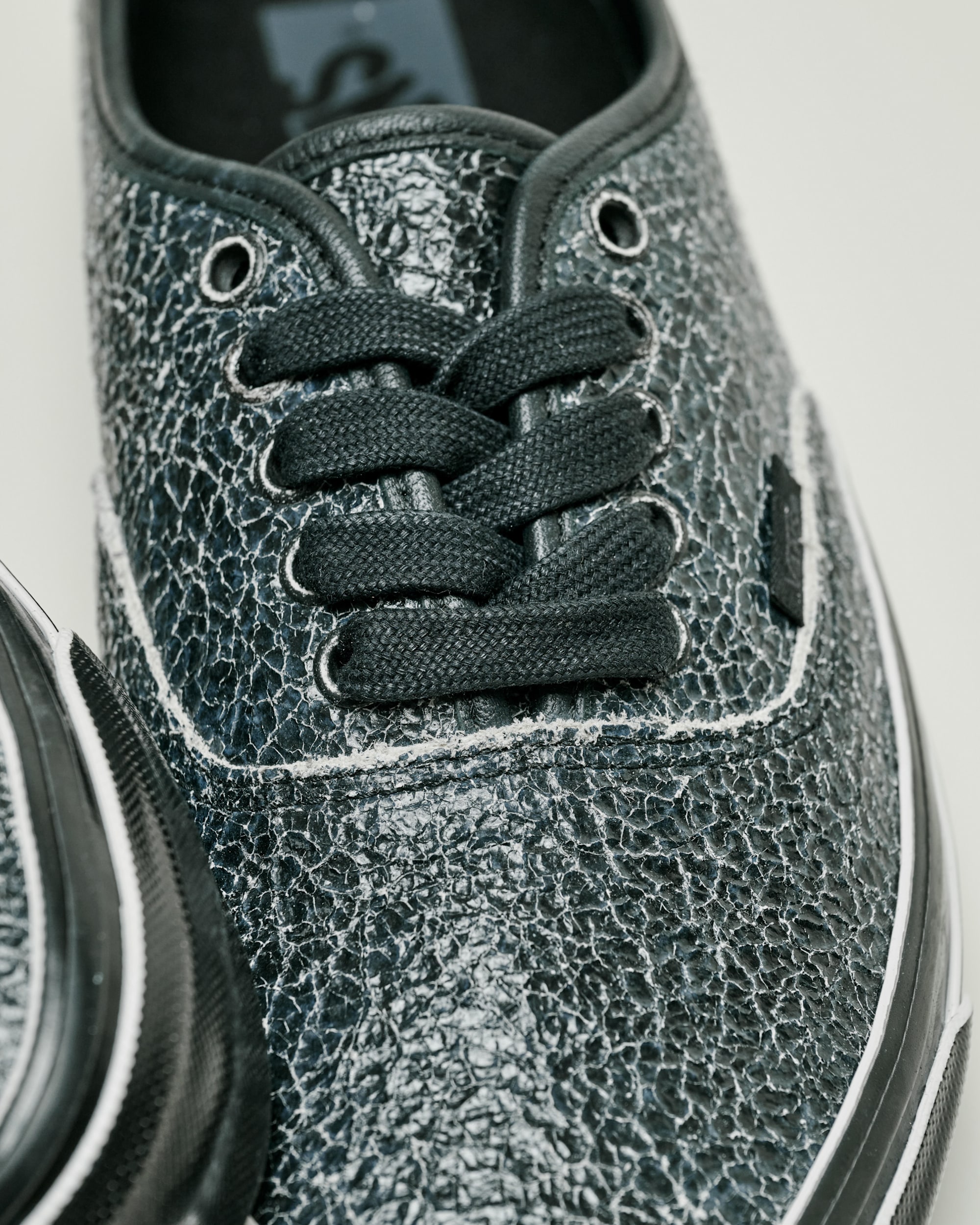 Premium Authentic Shoe in Overpaint Black / Black | Vans