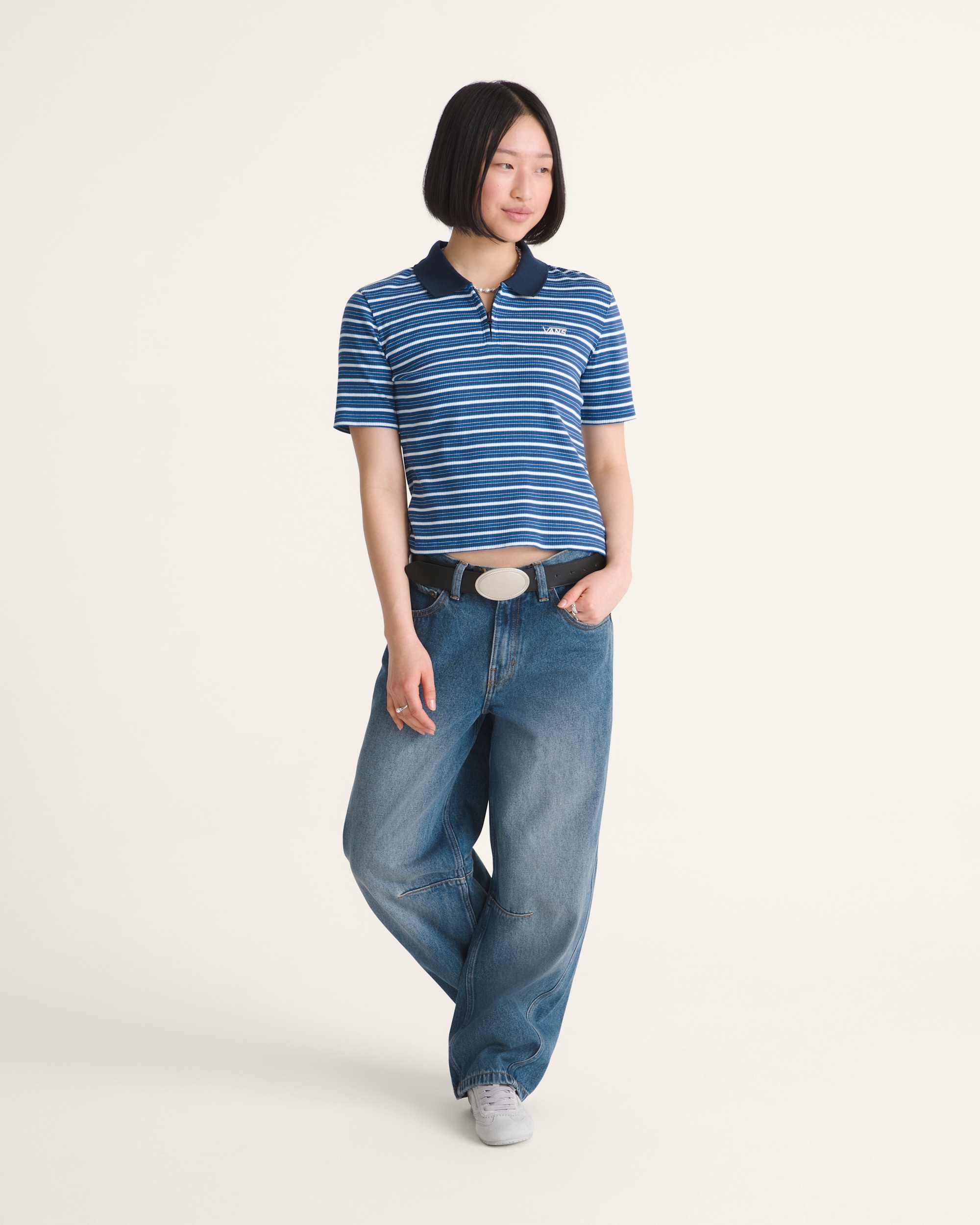 Check5 Mid Rise Barrel Pants VANS Vintage Indigo ALT3