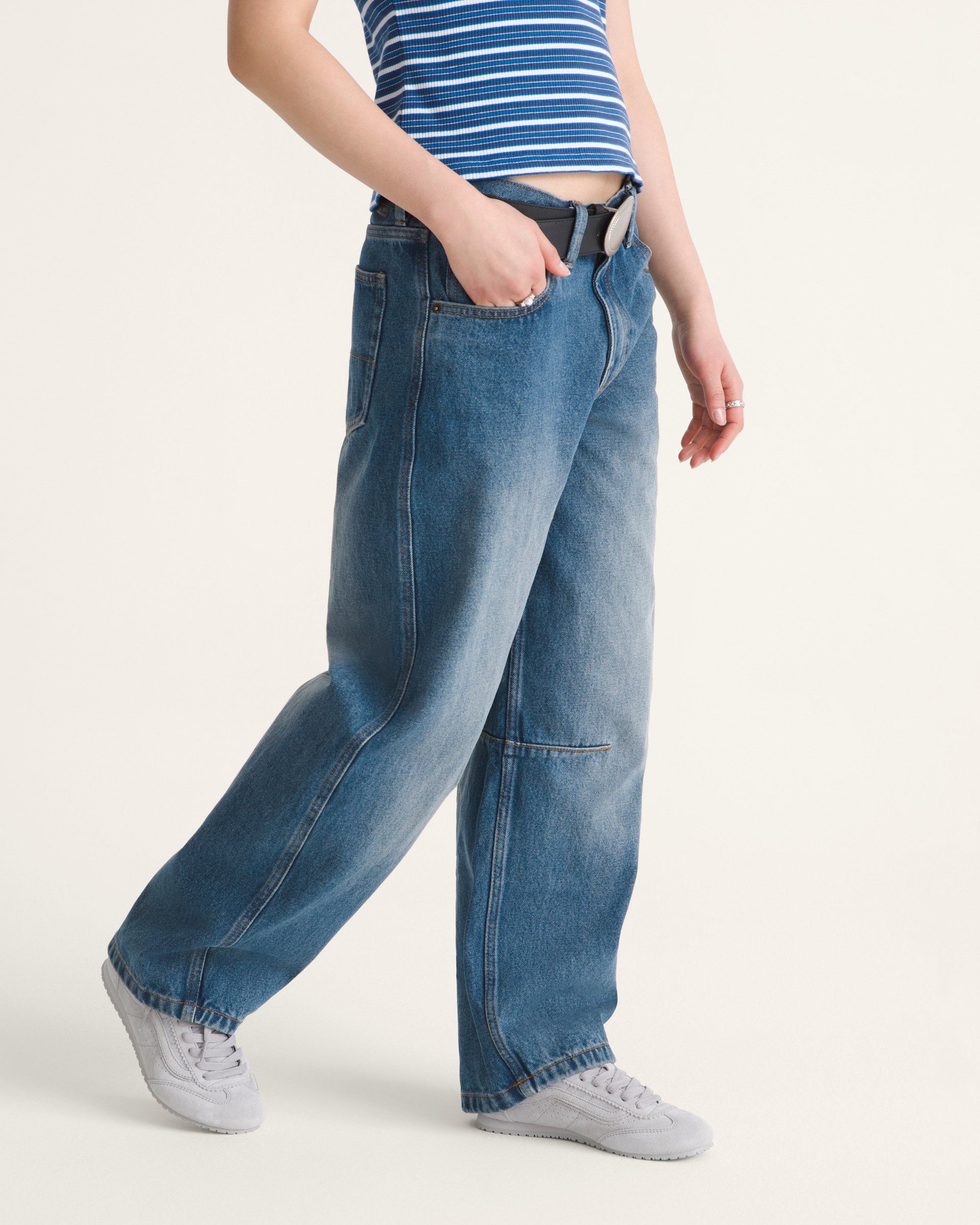 Check5 Mid Rise Barrel Pants VANS Vintage Indigo ALT5