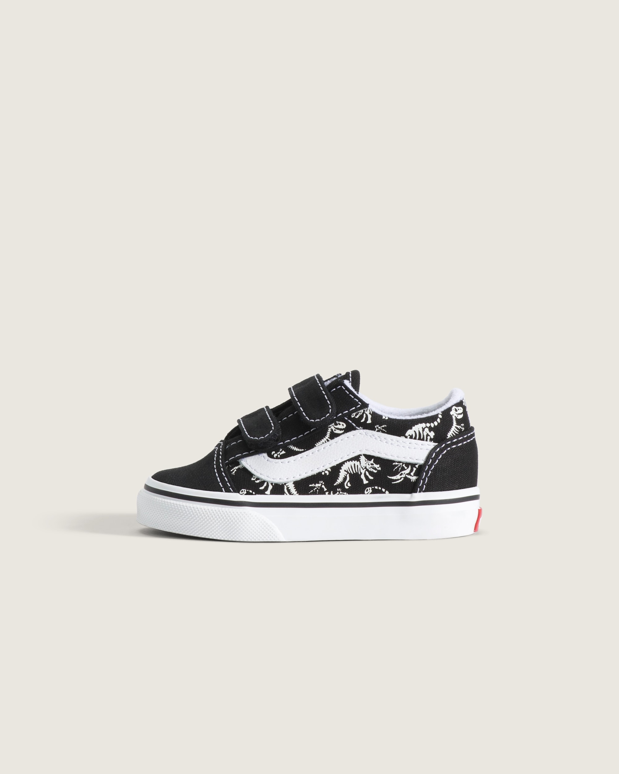 Toddler Old Skool V Shoe VANS GlowintheDark  Black HERO