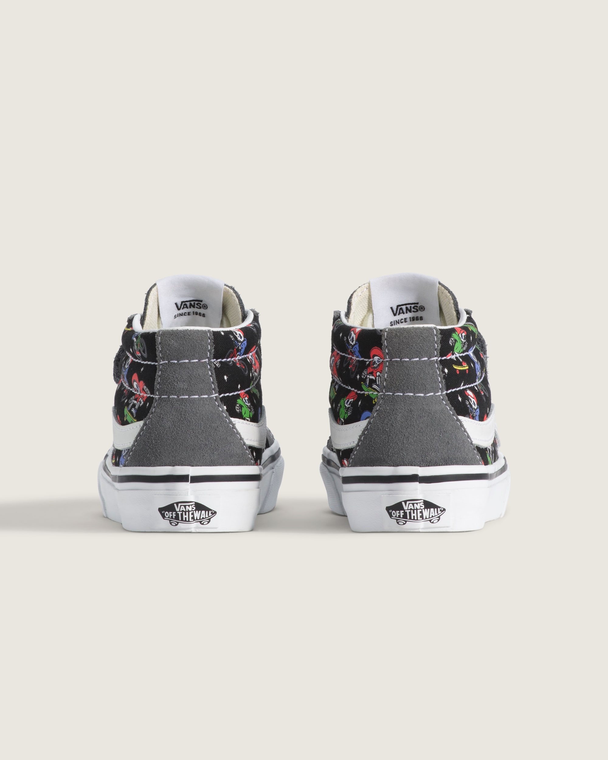 Little Kids Sk8Mid V Shoe VANS GlowintheDark Pewter Grey  Black ALT4