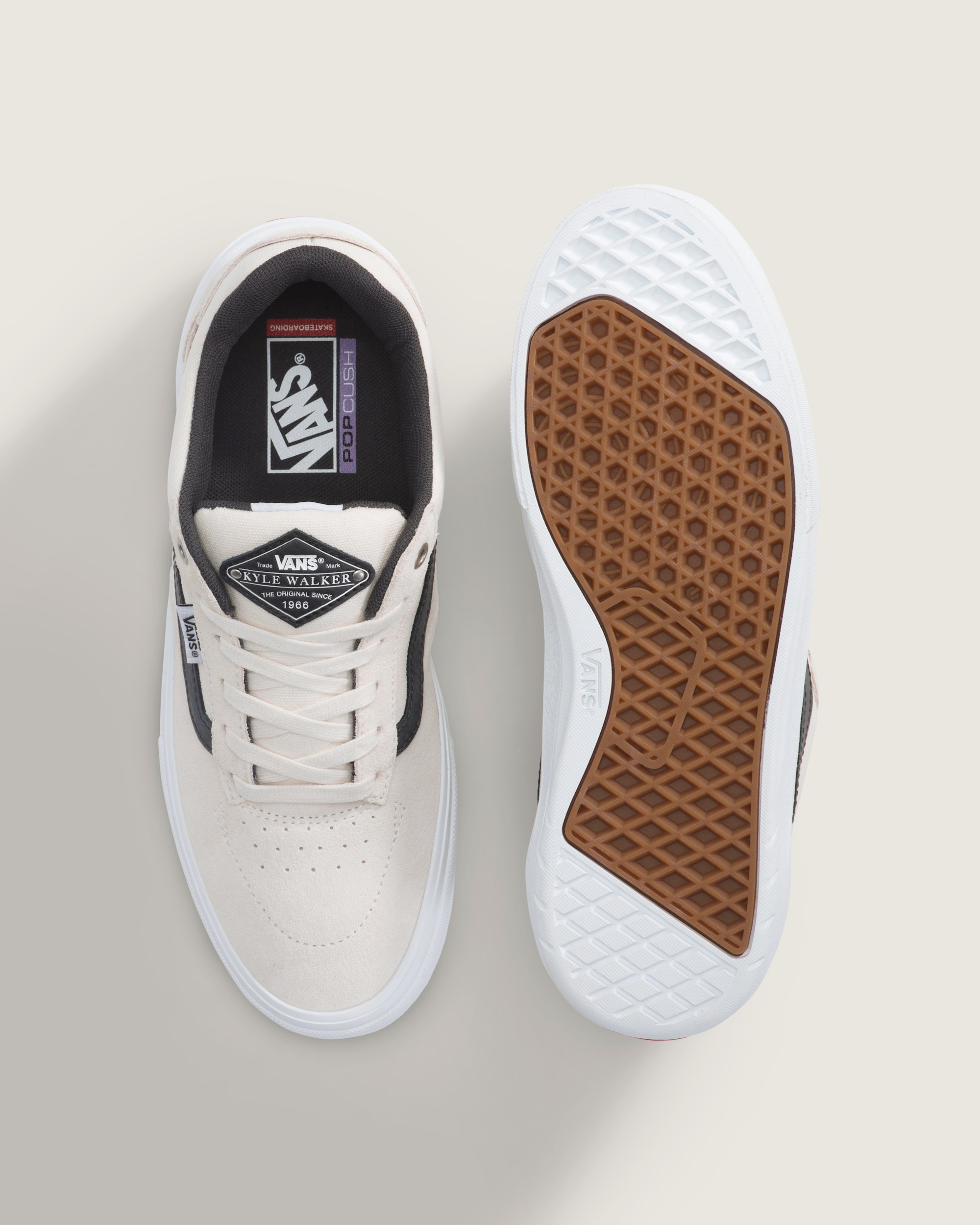 Skate Kyle Walker Wafflecup Shoe VANS White  Gunmetal Grey ALT2