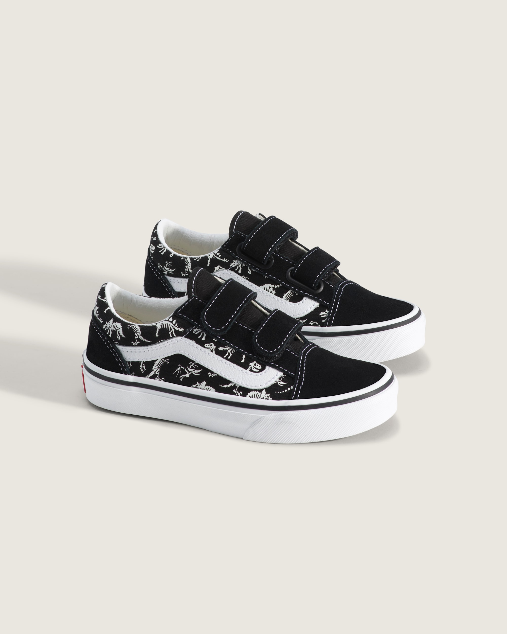 Little Kids Old Skool V Shoe VANS GlowintheDark  Black ALT1