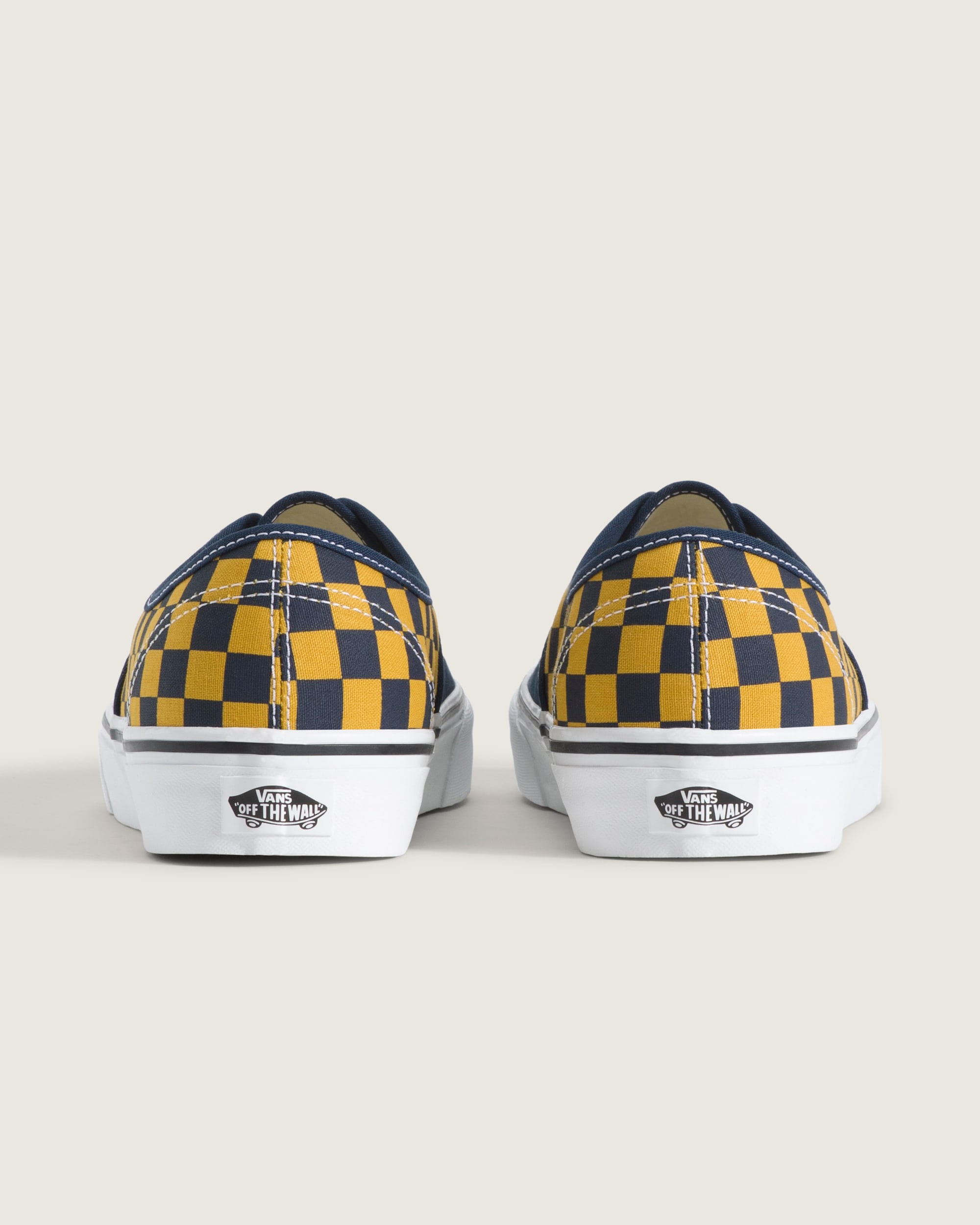 Authentic Shoe VANS Checkerboard Navy  Gold ALT3