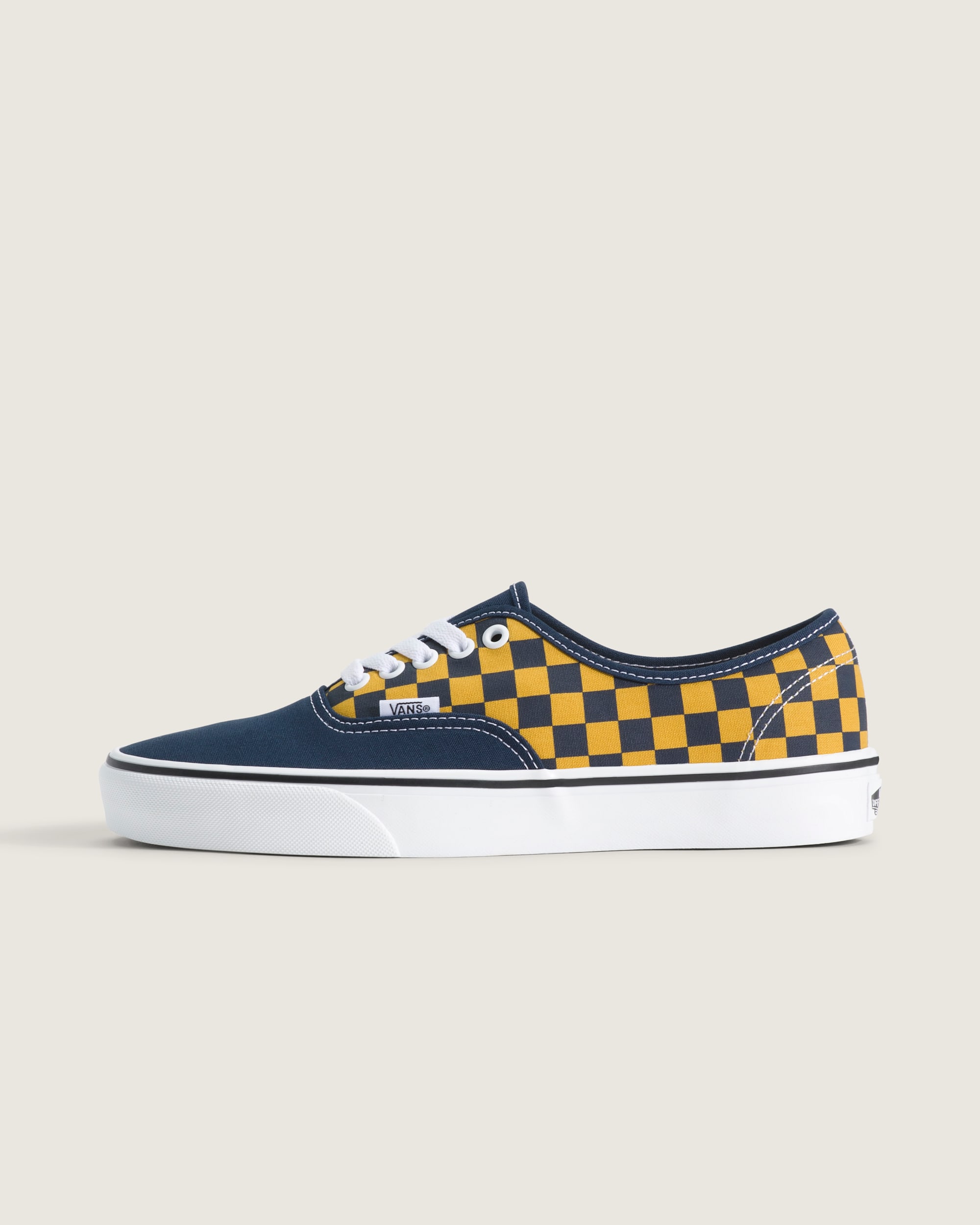 Authentic Shoe VANS Checkerboard Navy  Gold HERO