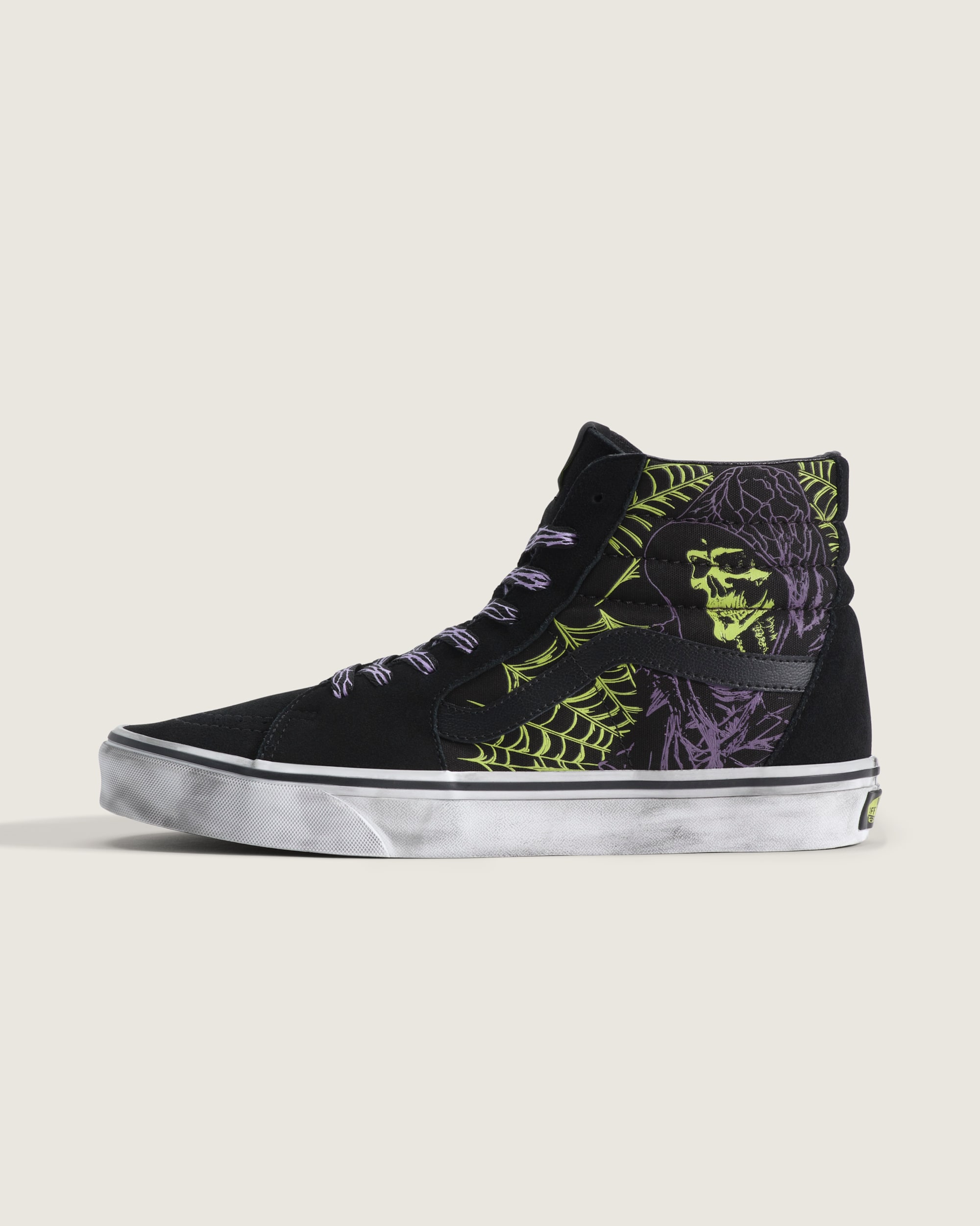 Sk8Hi Shoe VANS GlowintheDark Black  Green Foam HERO