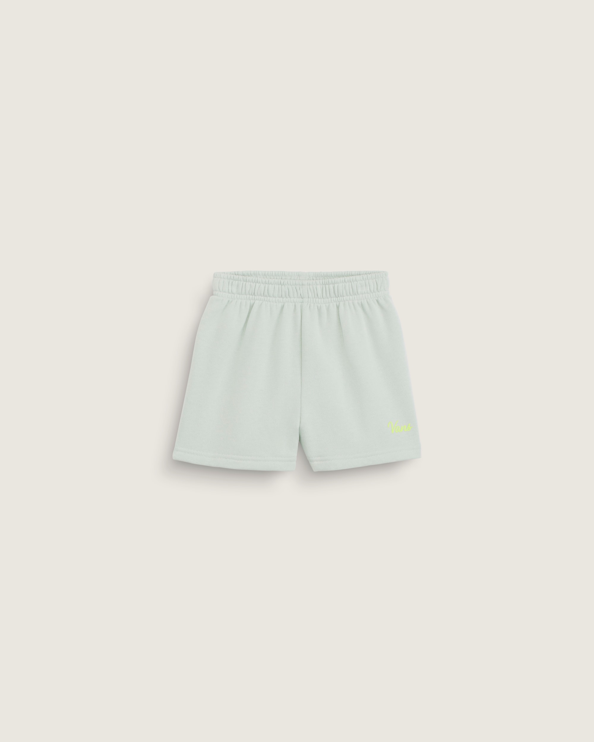 Little Kids Script Logo Sweatshort VANS Dusty Mint Green HERO